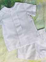 Funtasia Too White Linen Boys Shorts Set-2PC-73732 (S'25)