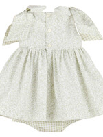 Sophie & Lucas Fresh Buds Sage Print Bow Dress-3820 (S'25)