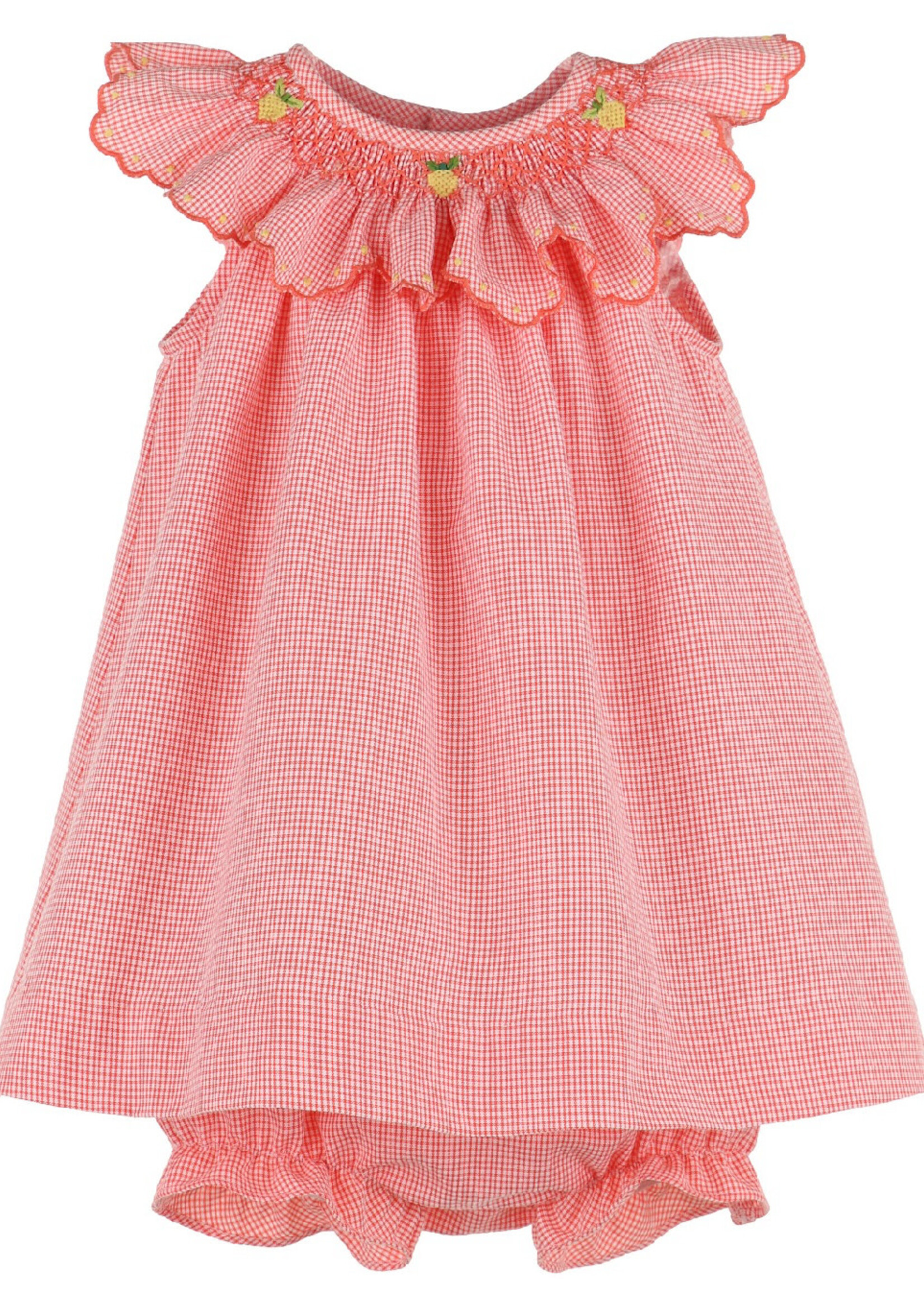 Orange Tutti Frutti Smocked Bishop-8735 (S'25)