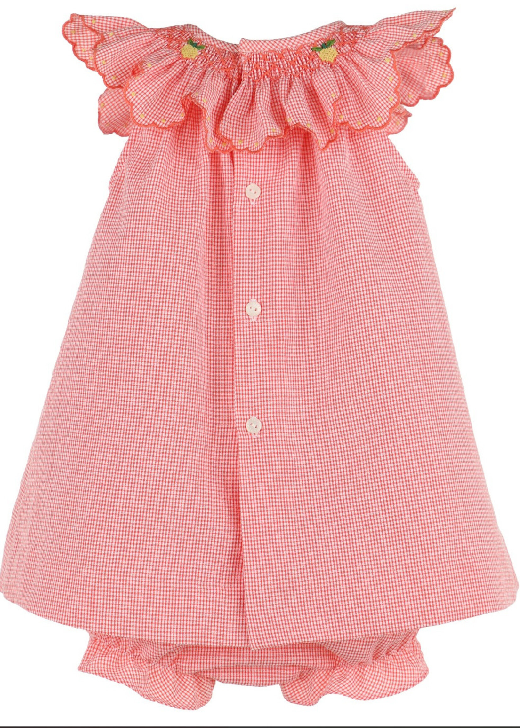 Orange Tutti Frutti Smocked Bishop-8735 (S'25)