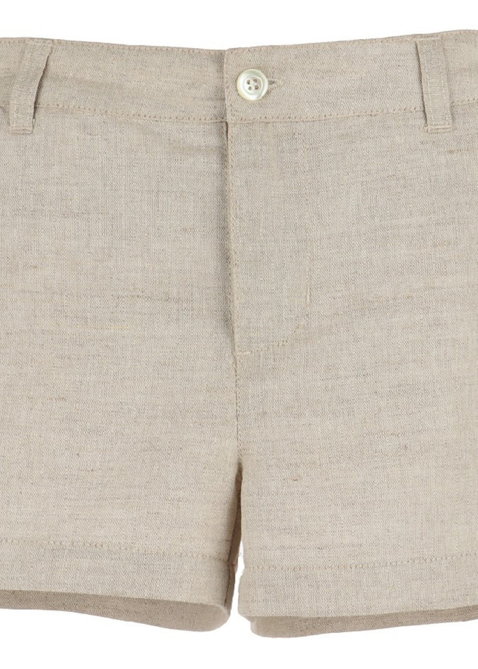 Beige Linen Boy Short- 8788 (S'25)