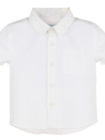 Boys' White Linen Shirt-8789 (S'25)