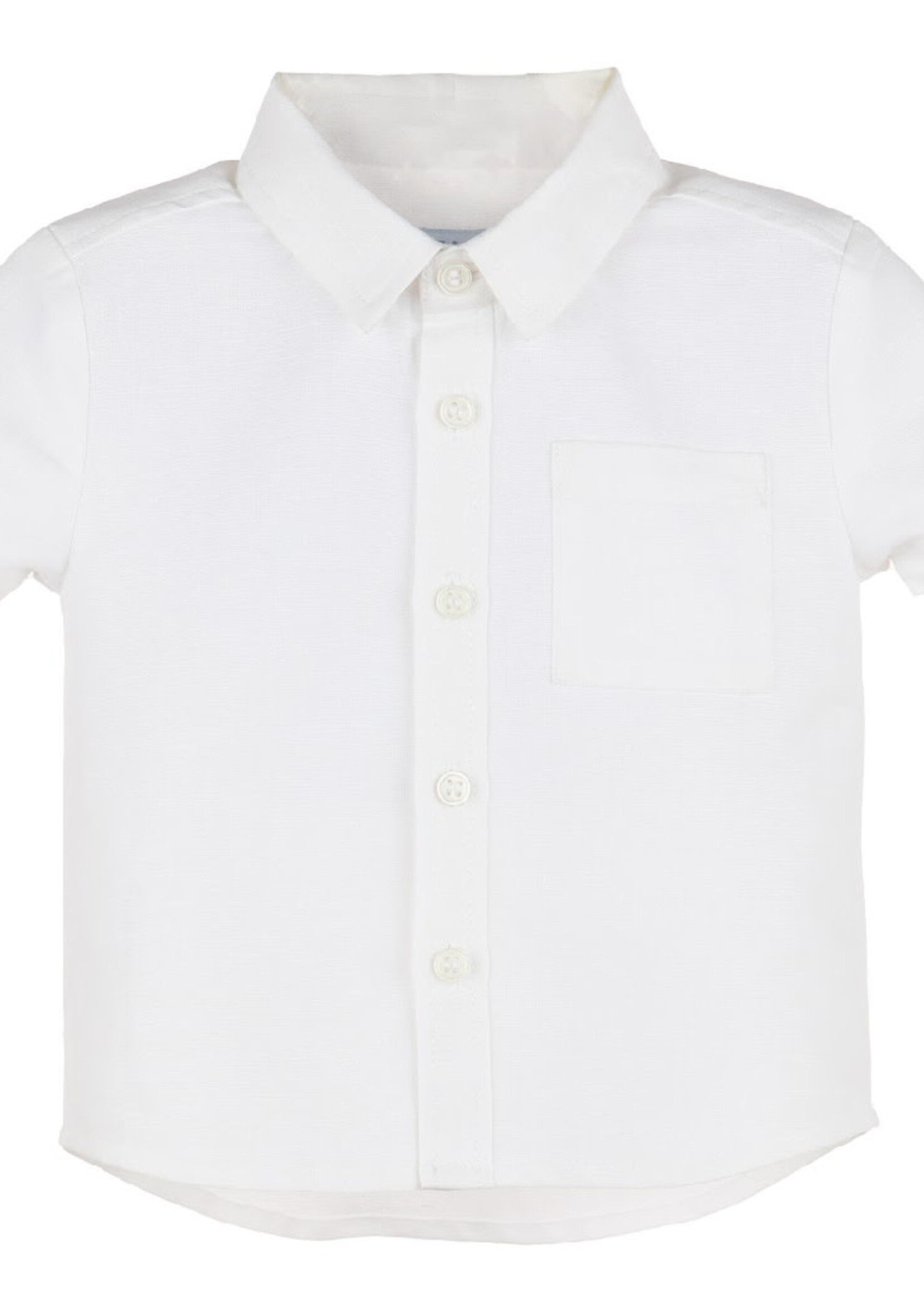 Boys' White Linen Shirt-8789 (S'25)
