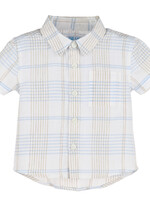 Boys Blue Plaid Shirt-8789 (S'25)