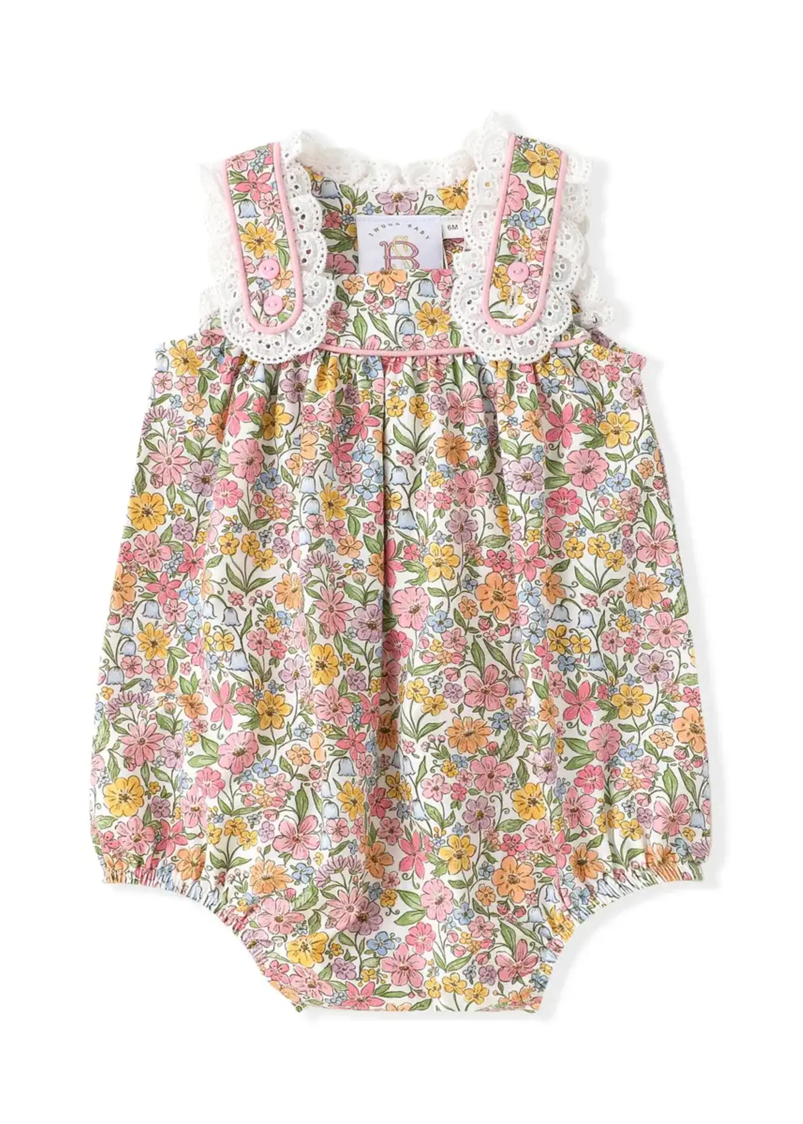 Swoon Baby Clothing SBS2536-Eyelet Trim Bubble