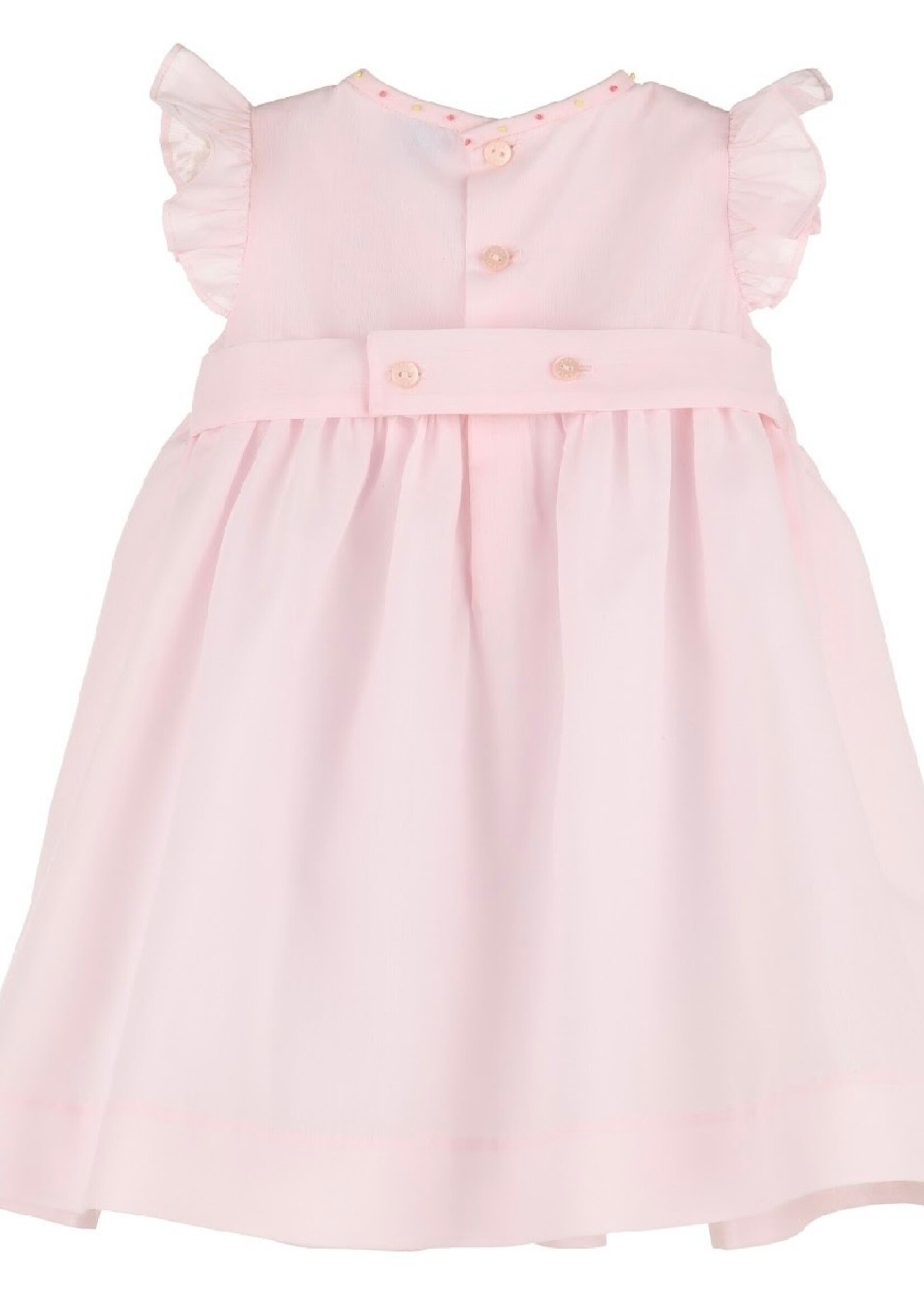 Classic Pink Diamond Smock Dress