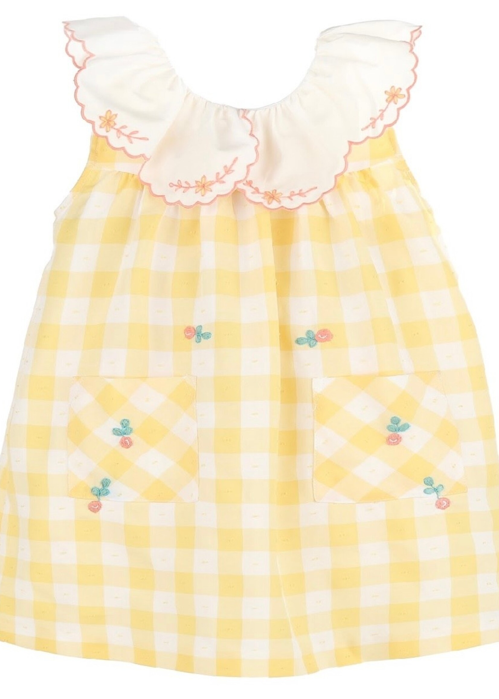 Sophie & Lucas SL3814-Yellow Citrus Blooms Dress