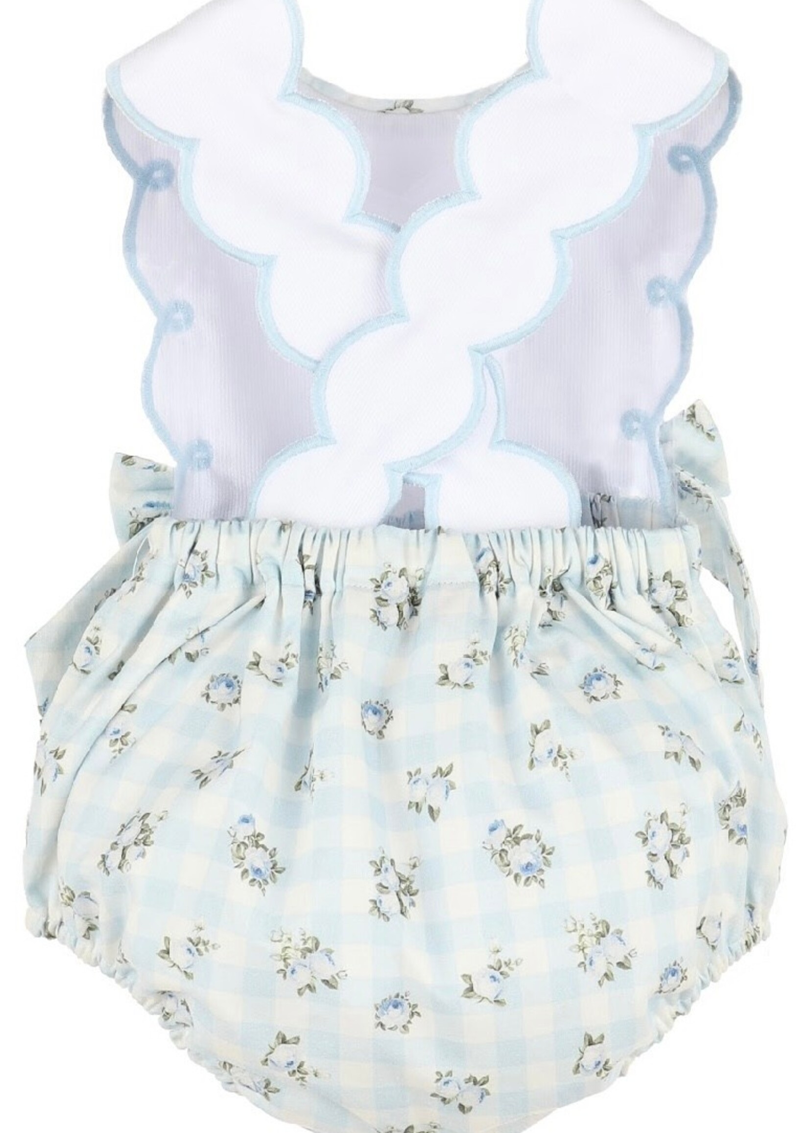 Sophie & Lucas SL3843-Classic OG Blue Floral Print Bubble