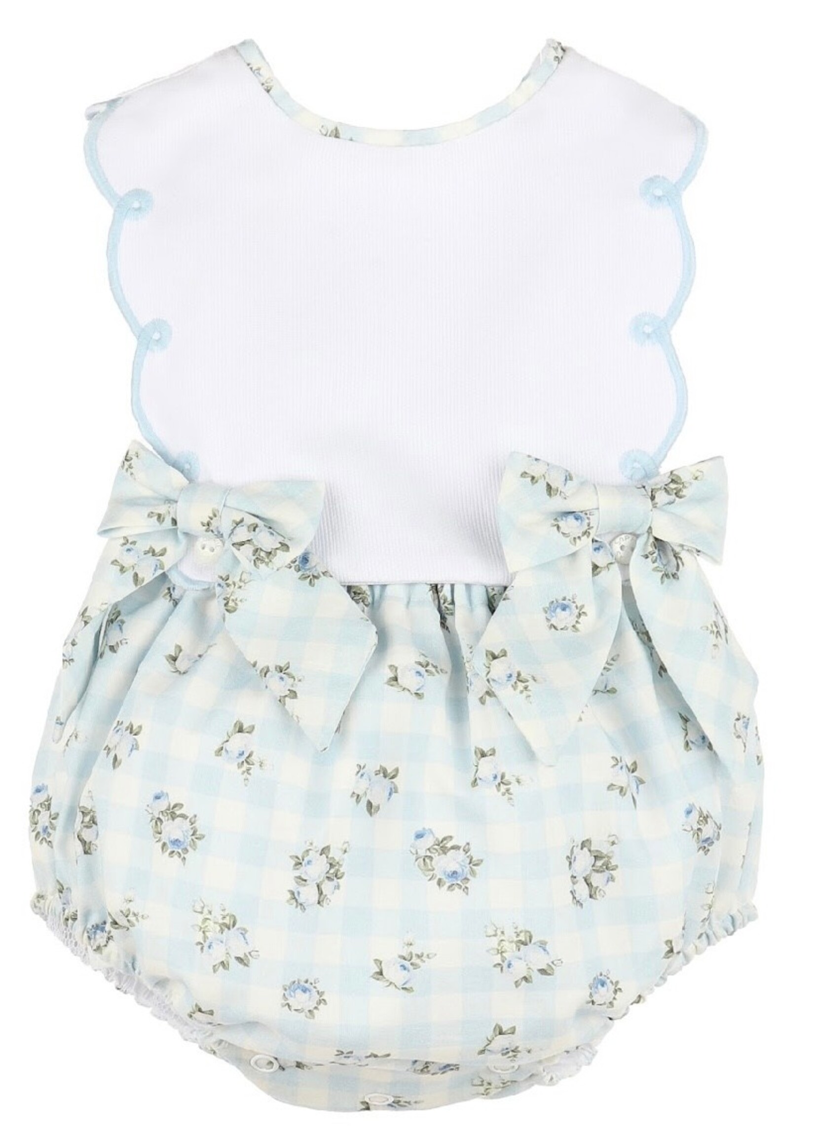Sophie & Lucas SL3843-Classic OG Blue Floral Print Bubble