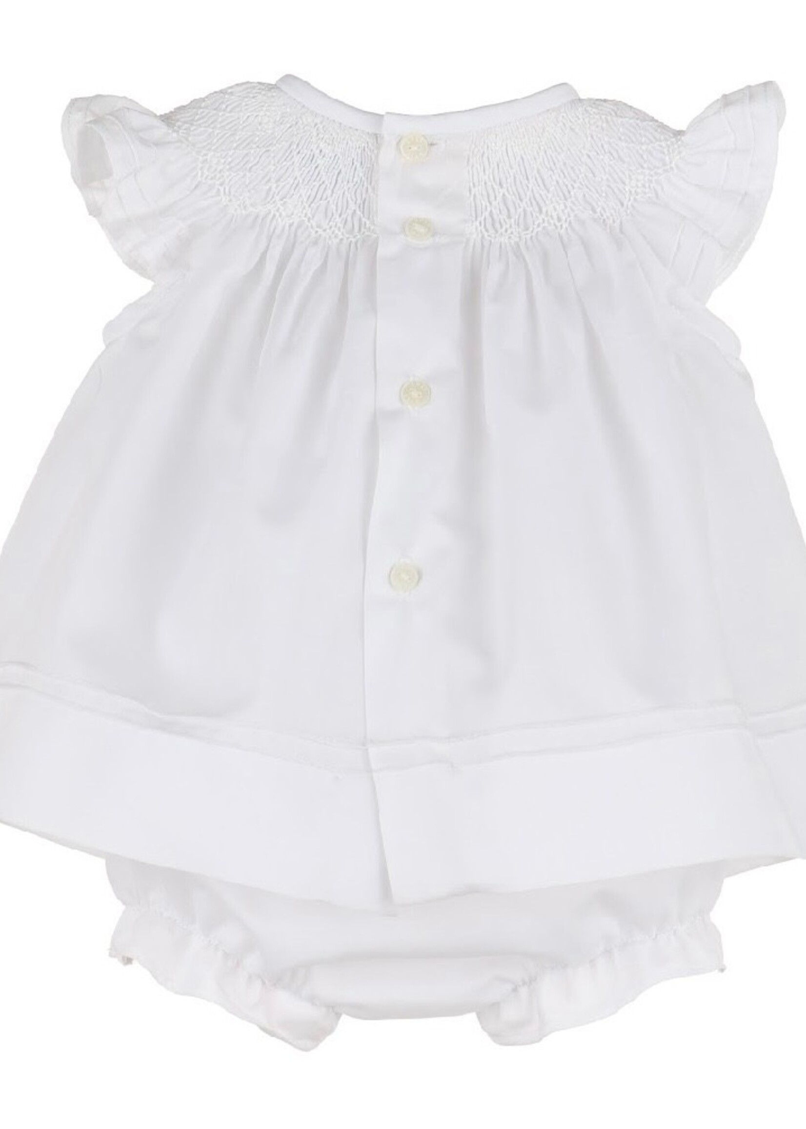 8705-Color Combo Smock Bishop Dress