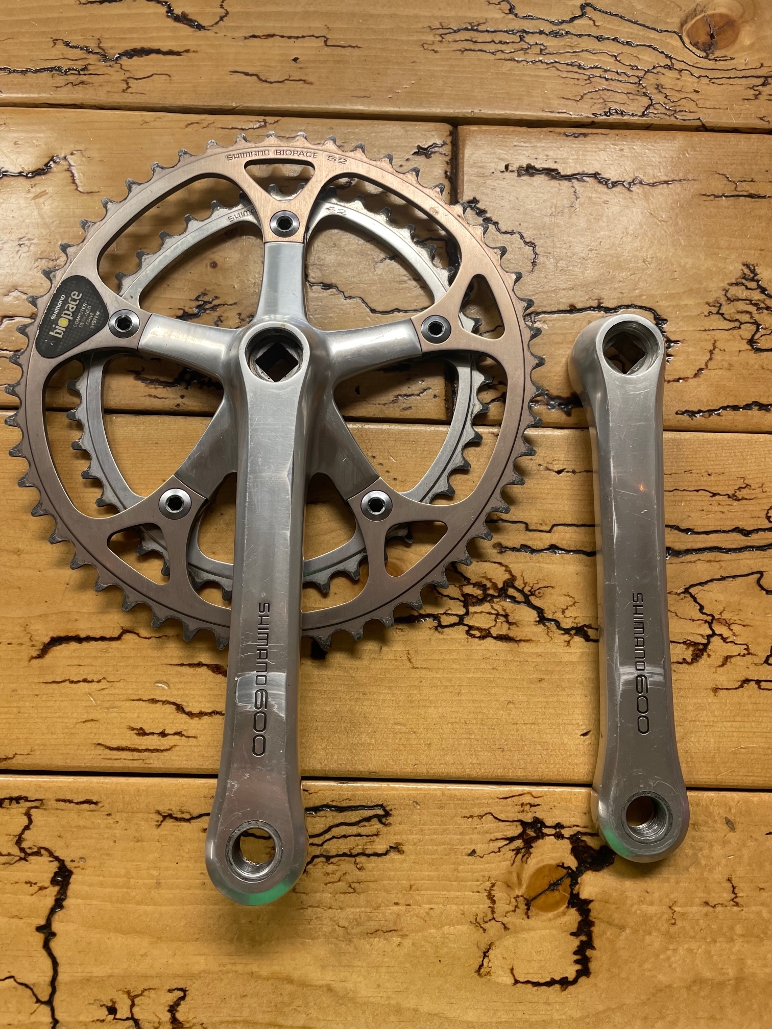 Shimano 600 FC-6207 170 52/42 Biopace Crankset - Gringineer