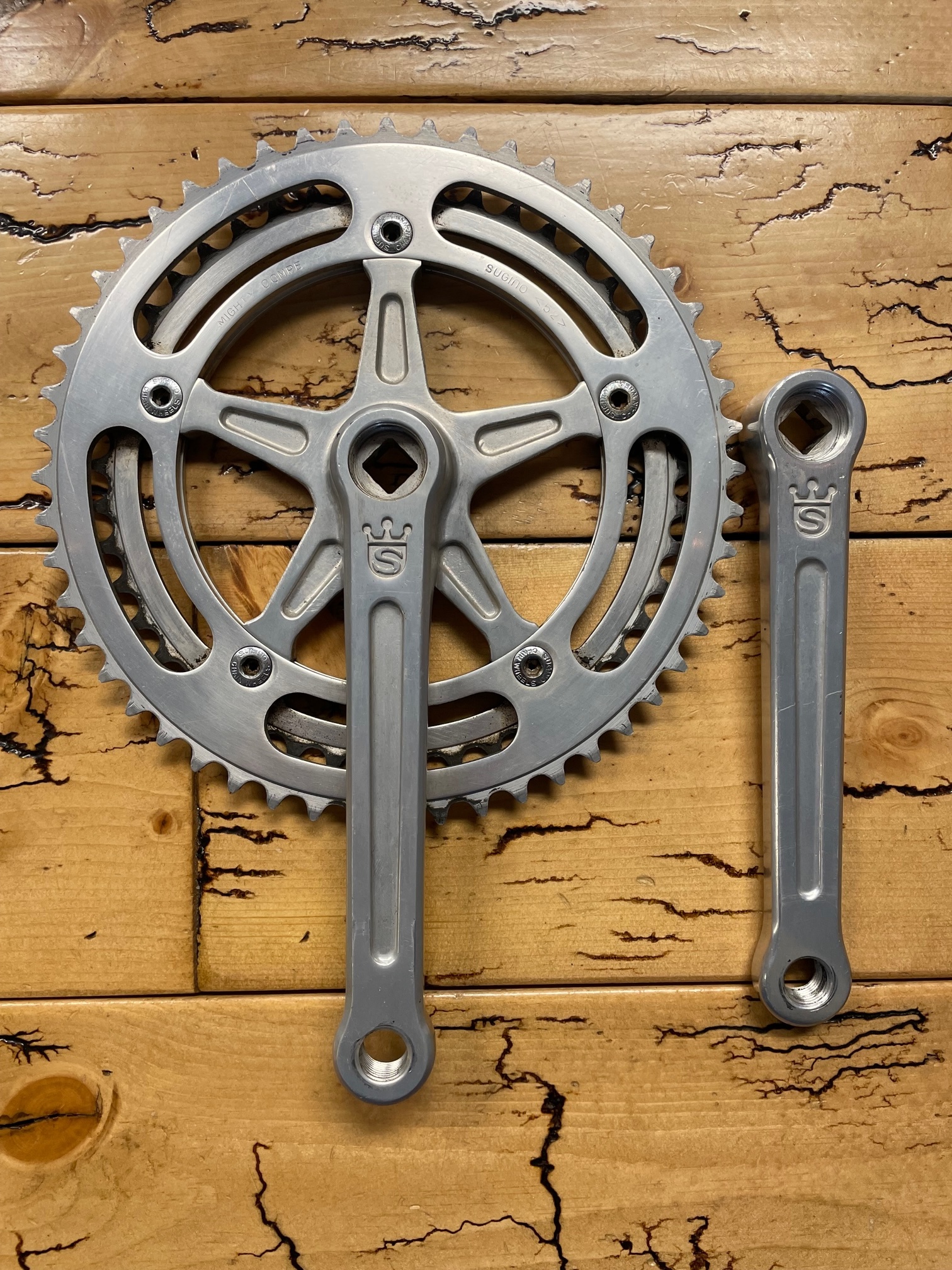 超爆安 Sugino Mighty Cycles Gringineer - Crankset 165mm 52/45 パーツ
