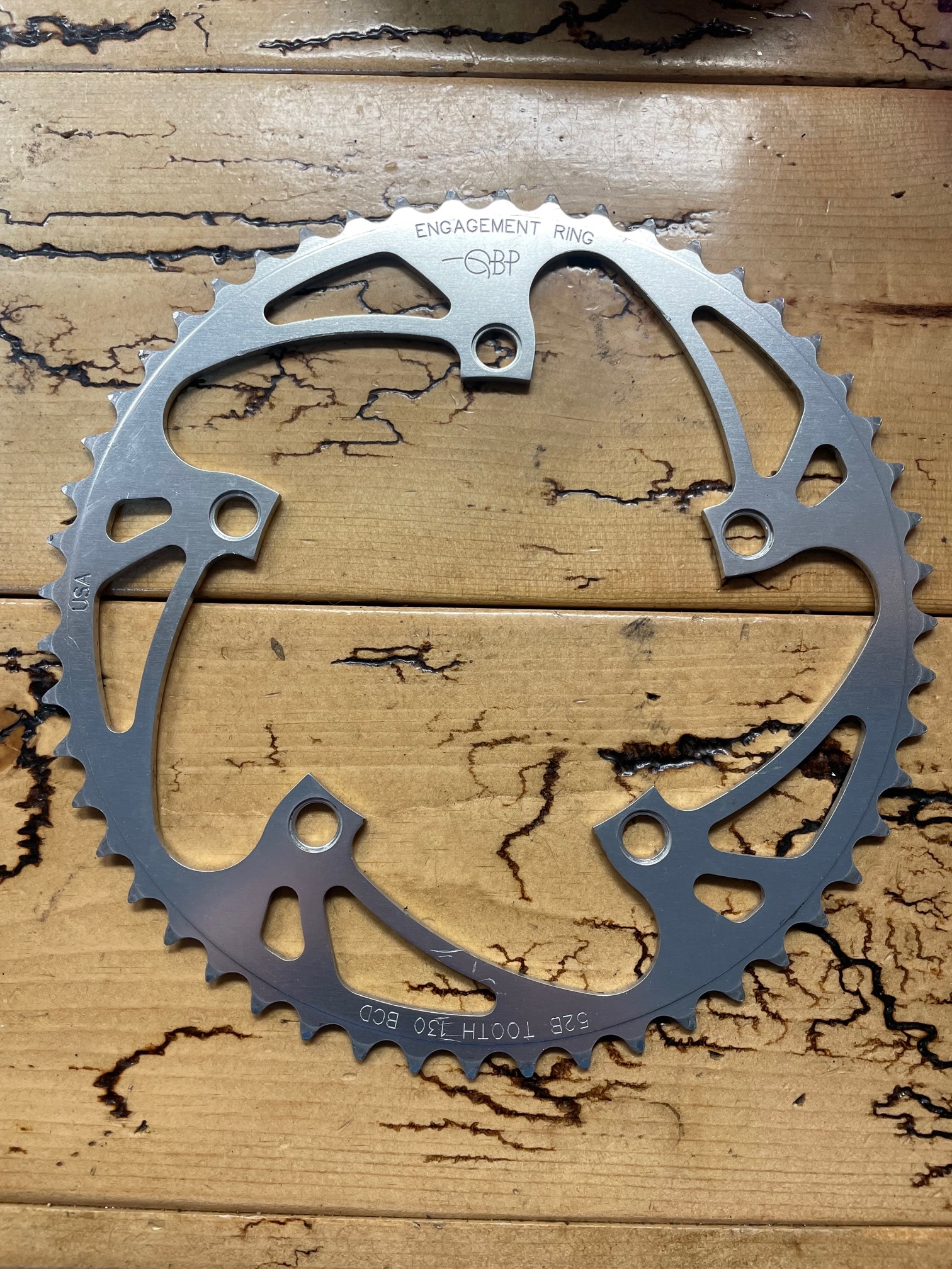 QBP Engagement Ring 130BCD 52 Tooth Chainring Gringineer Cycles