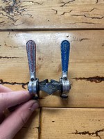 Campagnolo Campagnolo Nuovo Record Clamp On Red / Blue Down Tube Shifters