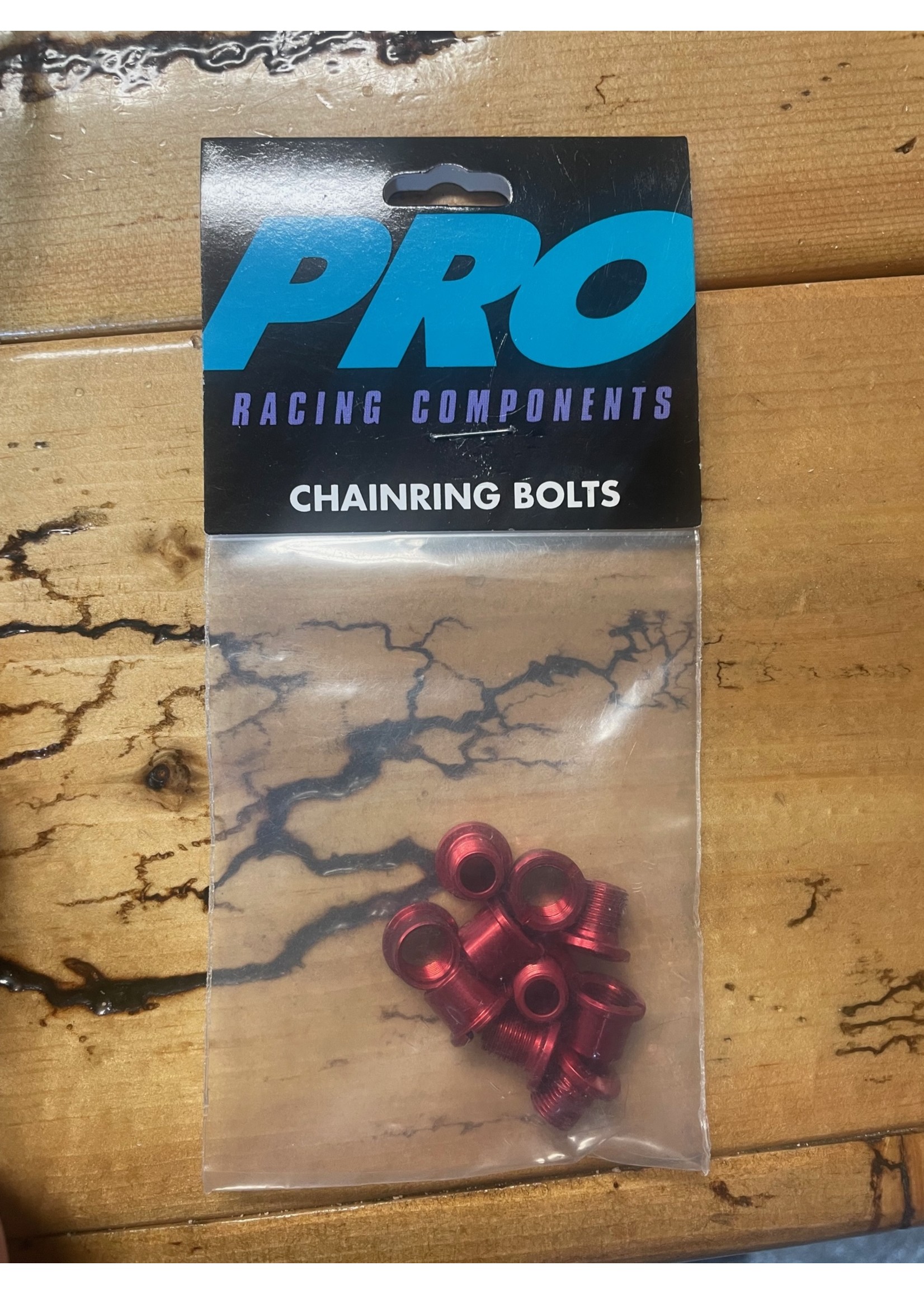 Pro Racing Components Pro Racing Componets Red Anodized Chainring Bolts Set of 5