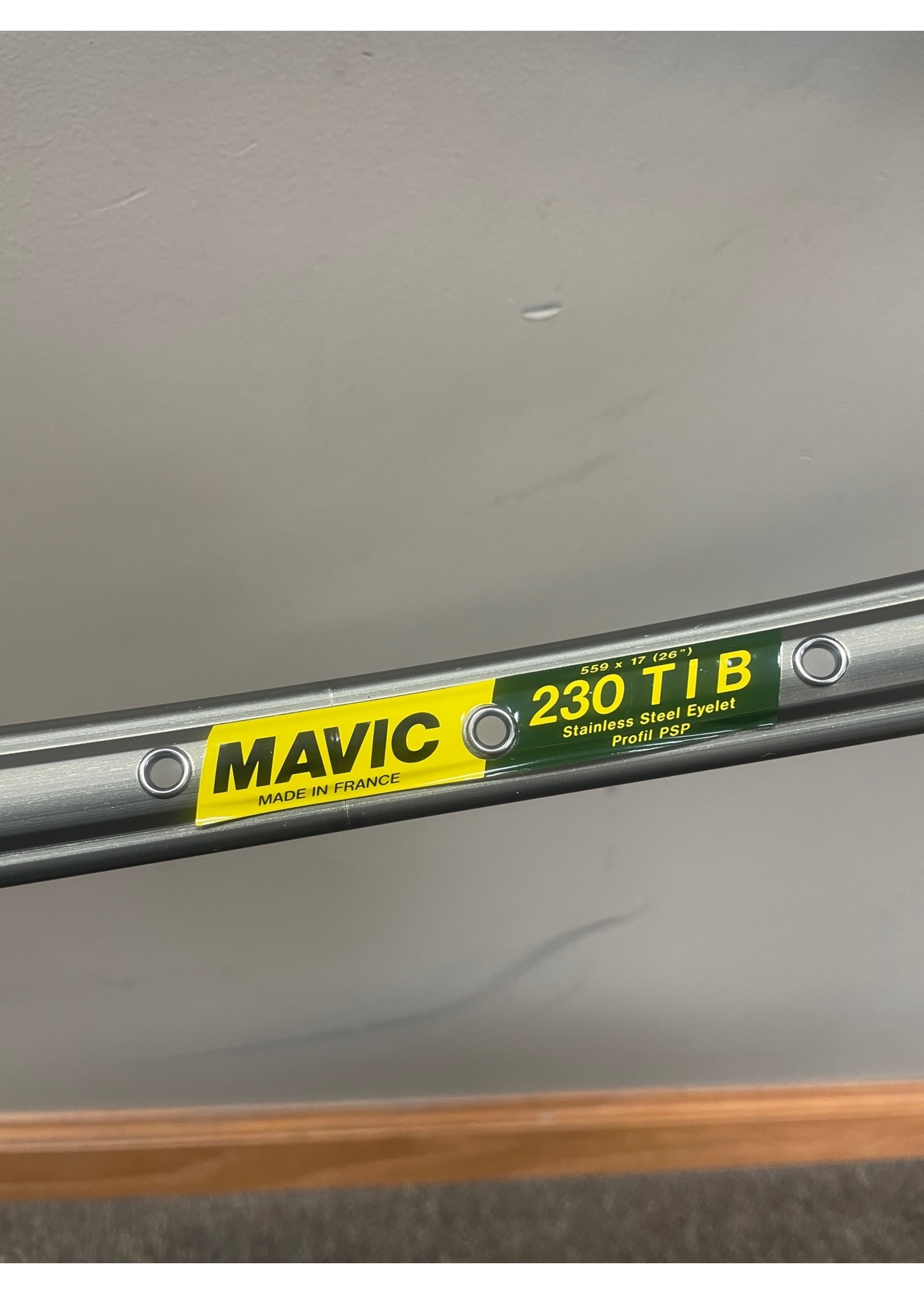 Mavic Mavic 230 TIB 26 Inch 36 Hole Rims Set Of 2 NOS