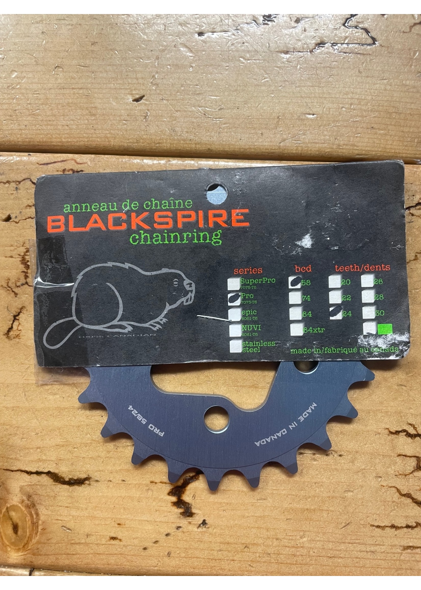 Blackspire Blackspire Pro 24 Tooth 58 BCD Chainring