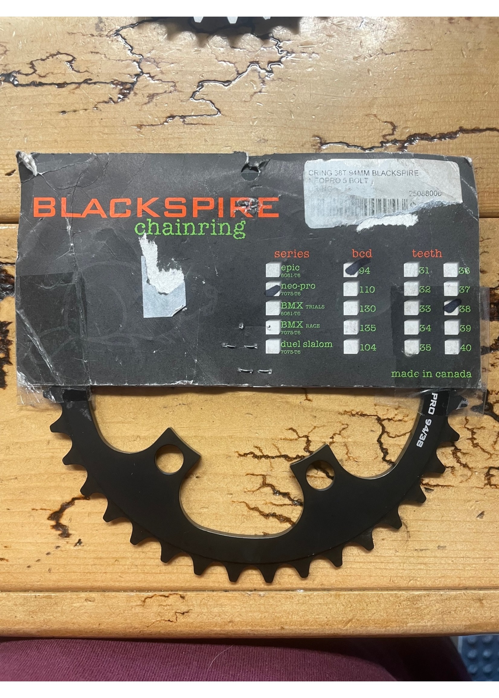 Blackspire Blackspire Neo Pro 38 Tooth 94 BCD Chainring