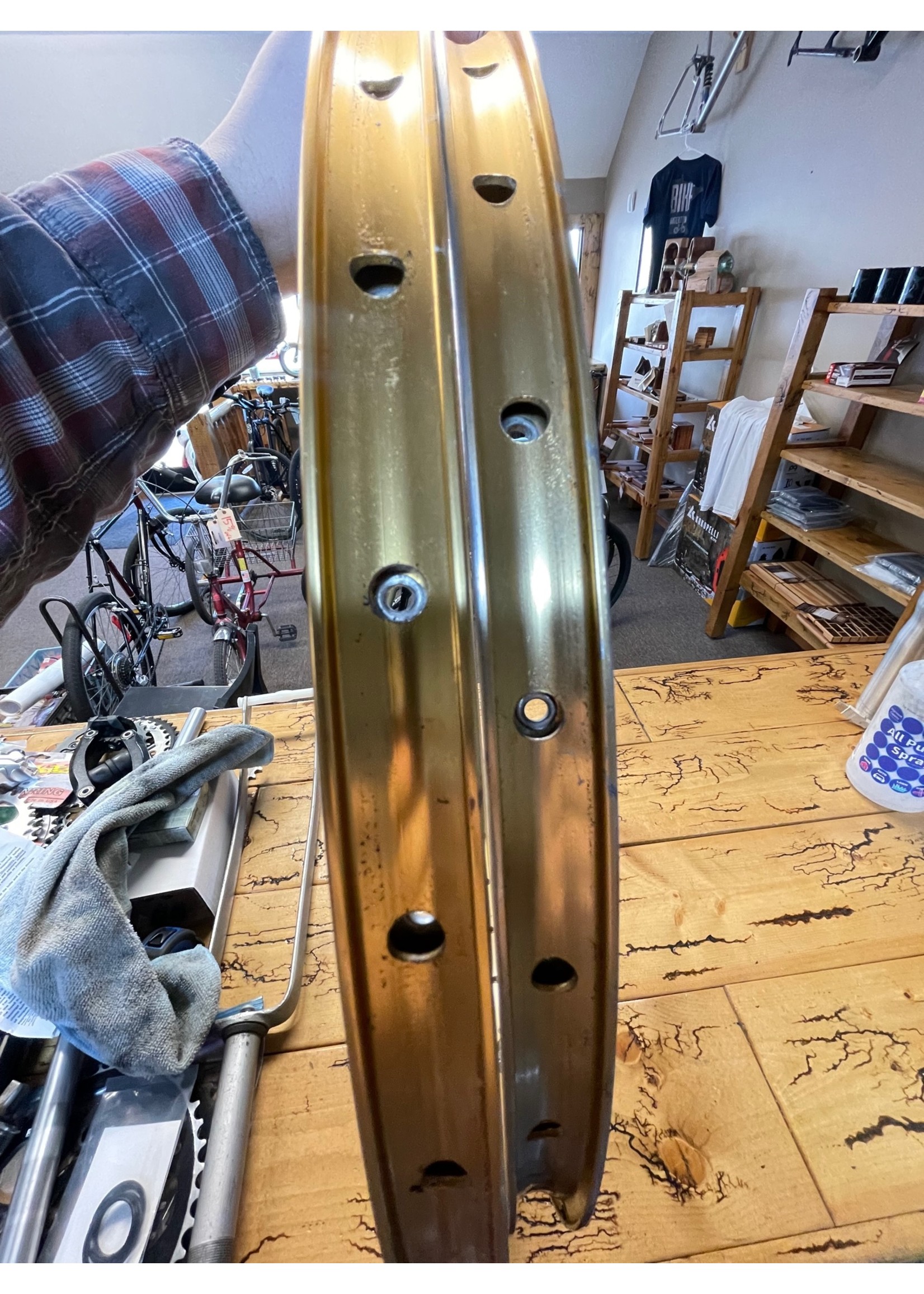 Sun Rims CR17A Gold 32 Hole 26 Inch Rims Set Of 2 Sun Rims CR17A Gold 32 Hole 26 Inch Rims Set Of 2
