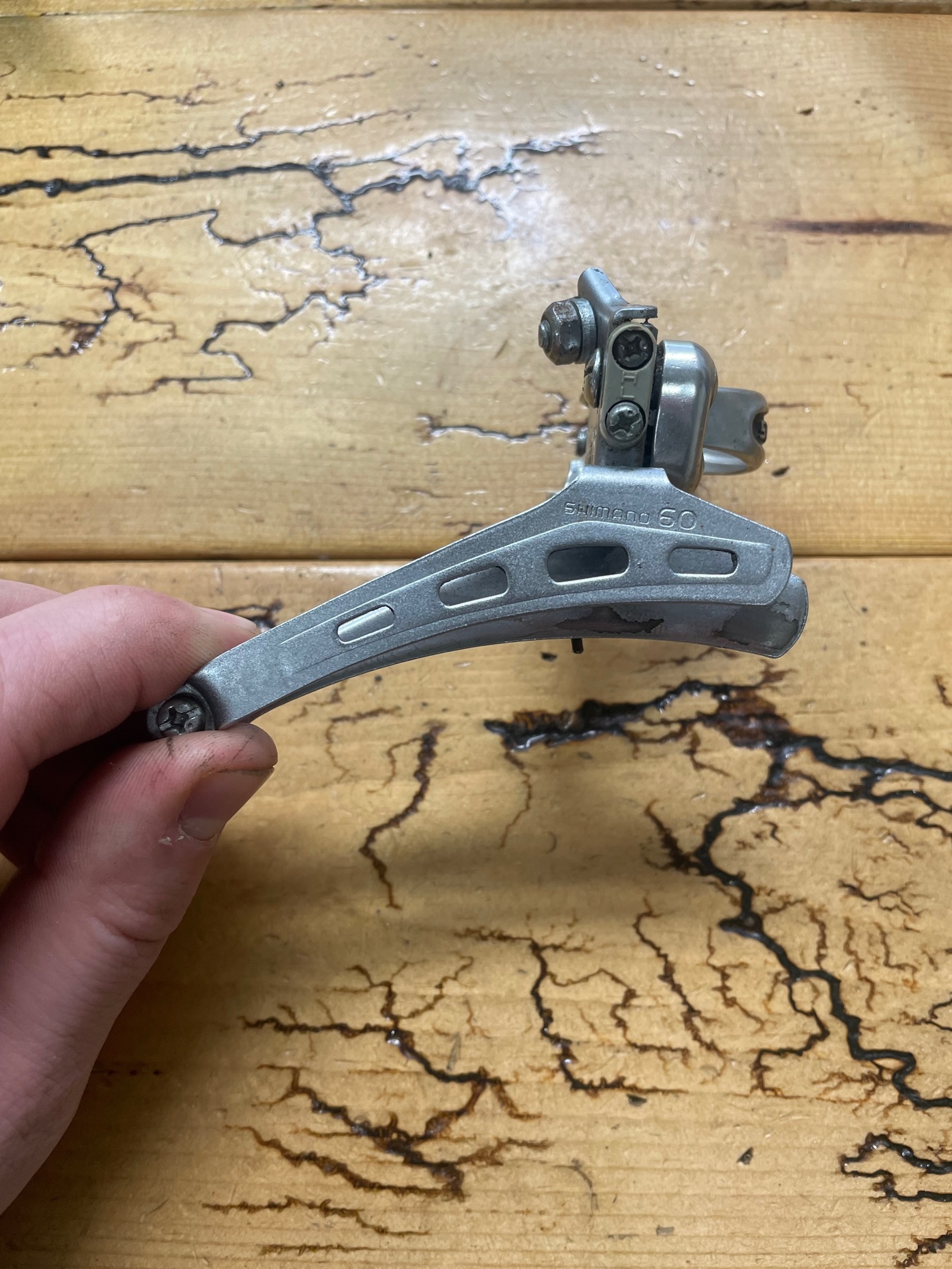 SHIMANO 60 EC200 フロントディレイラー ヴィンテージパーツ SHIMANO 60 EC200 フロントディレイラー ヴィンテージパーツ