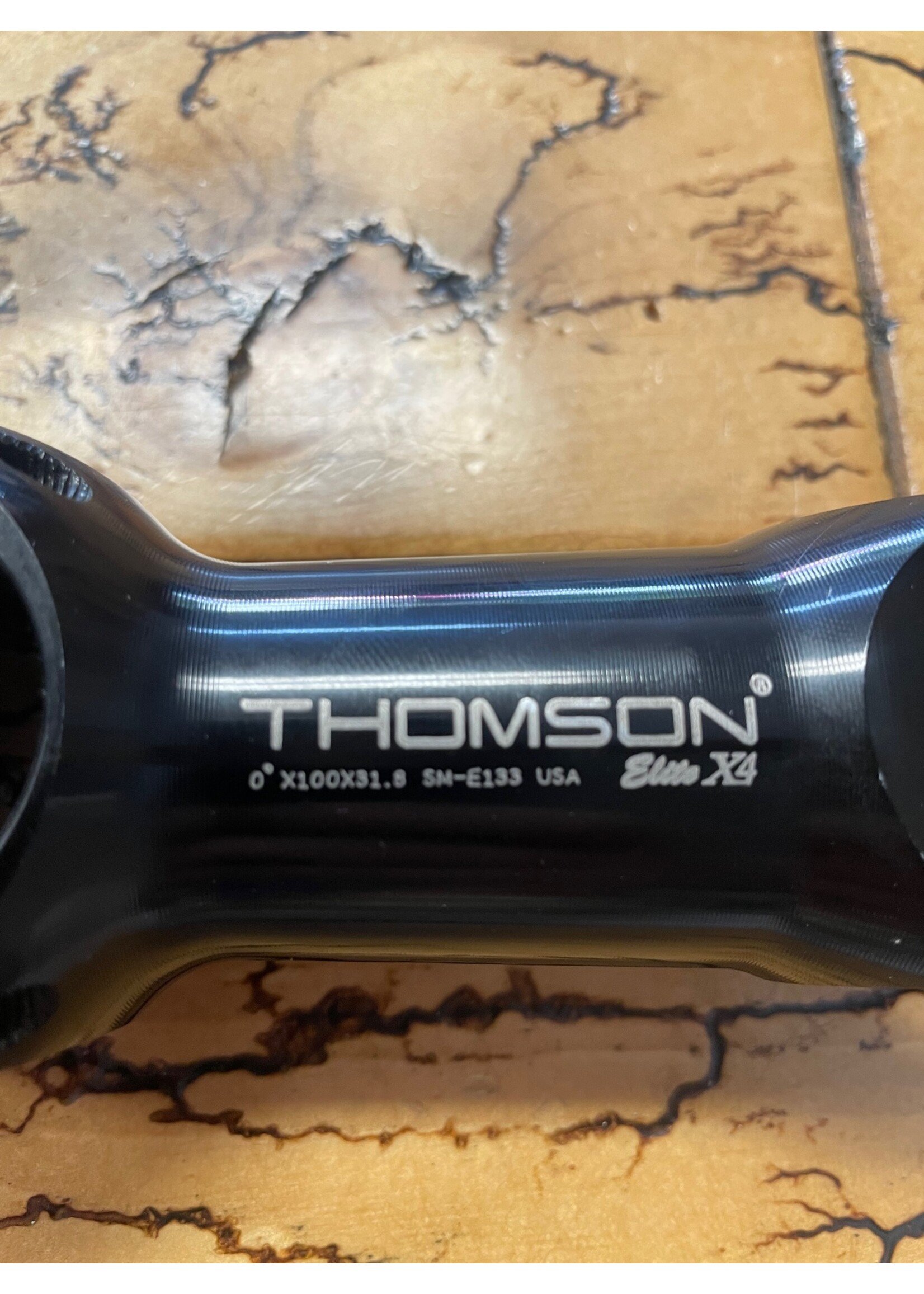 Thomson Thomson Elite X4 100mm 0 Degree 31.8mm Threadless Stem