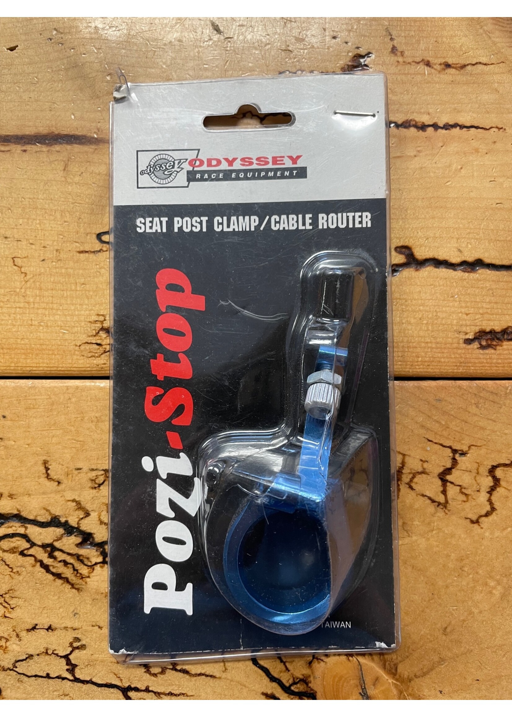 ODYSSEY Odyssey Pozi Stop Seat Post Clamp and Cable Router Blue 25.4