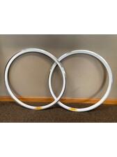 Velocity White Deep V 700c 32 Hole Rims Set Of 2 - Gringineer Cycles