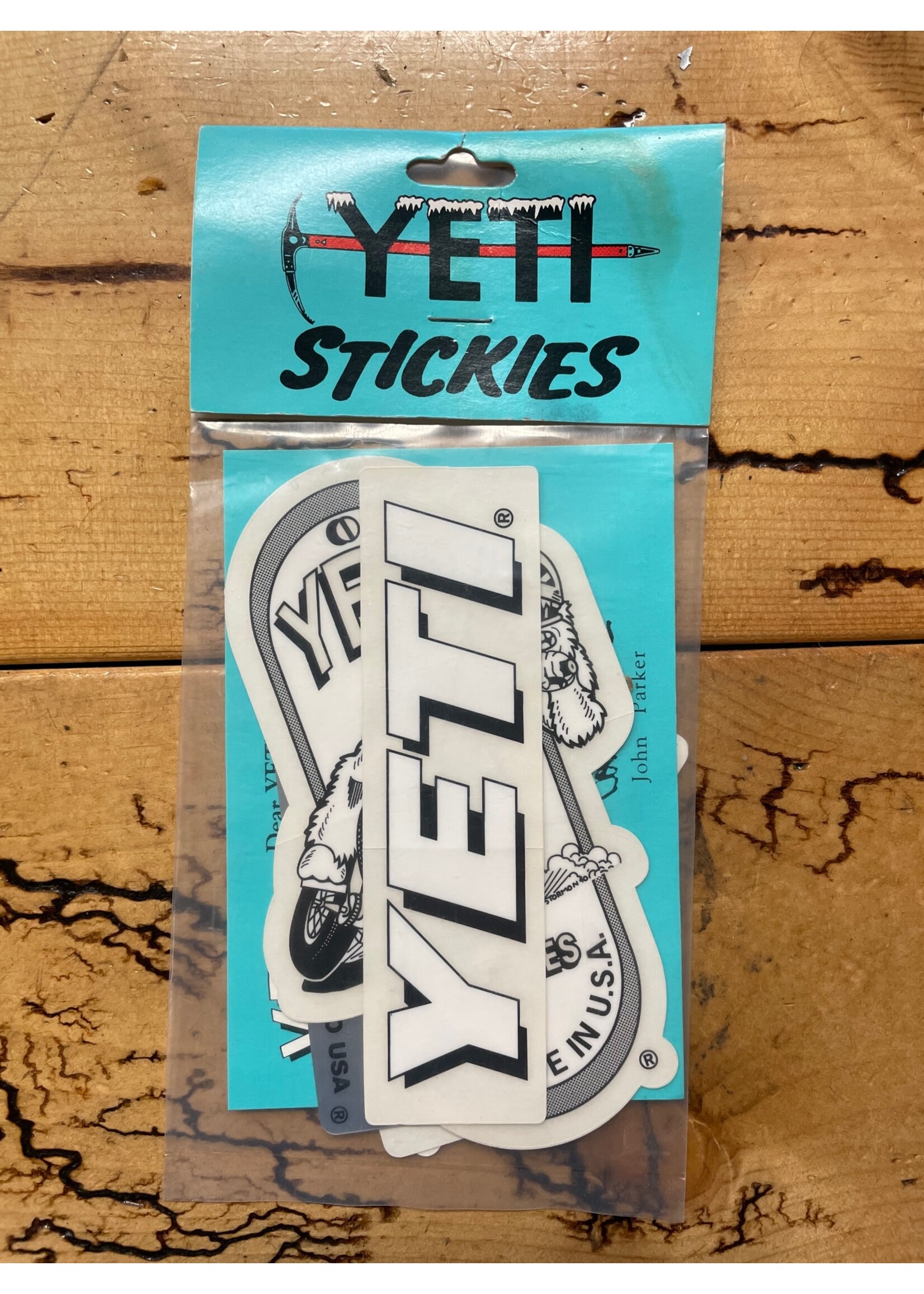 Vintage Yeti Sticker Pack Gringineer Cycles
