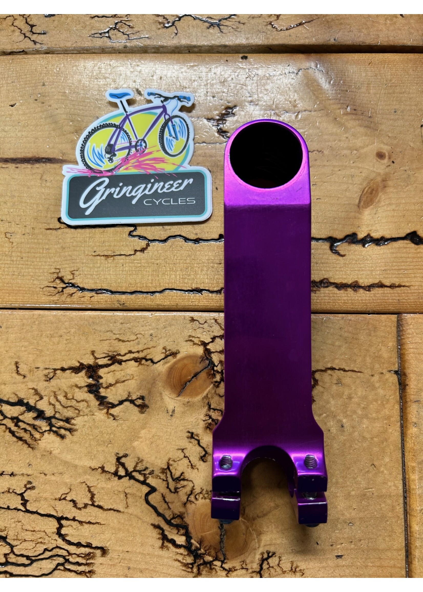 Kooka Purple Anodized Billet 1 1/8 Threadless Stem Gringineer Cycles