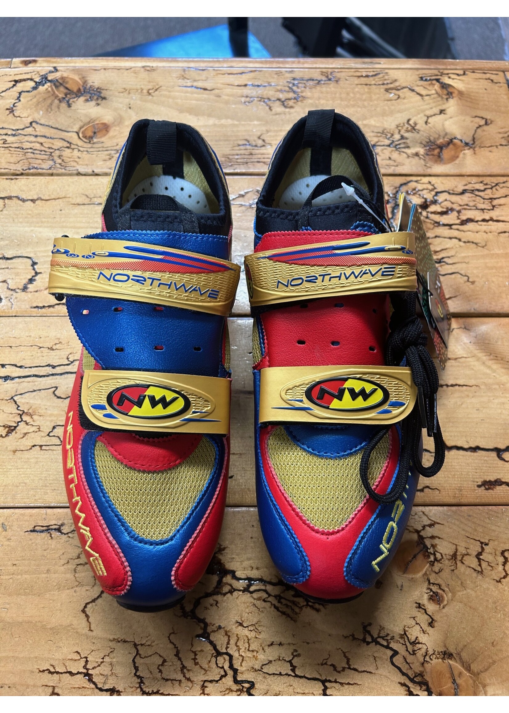 Northwave Northwave New Compact Red / Blue 45.5 Mountain Bike Shoes NOS