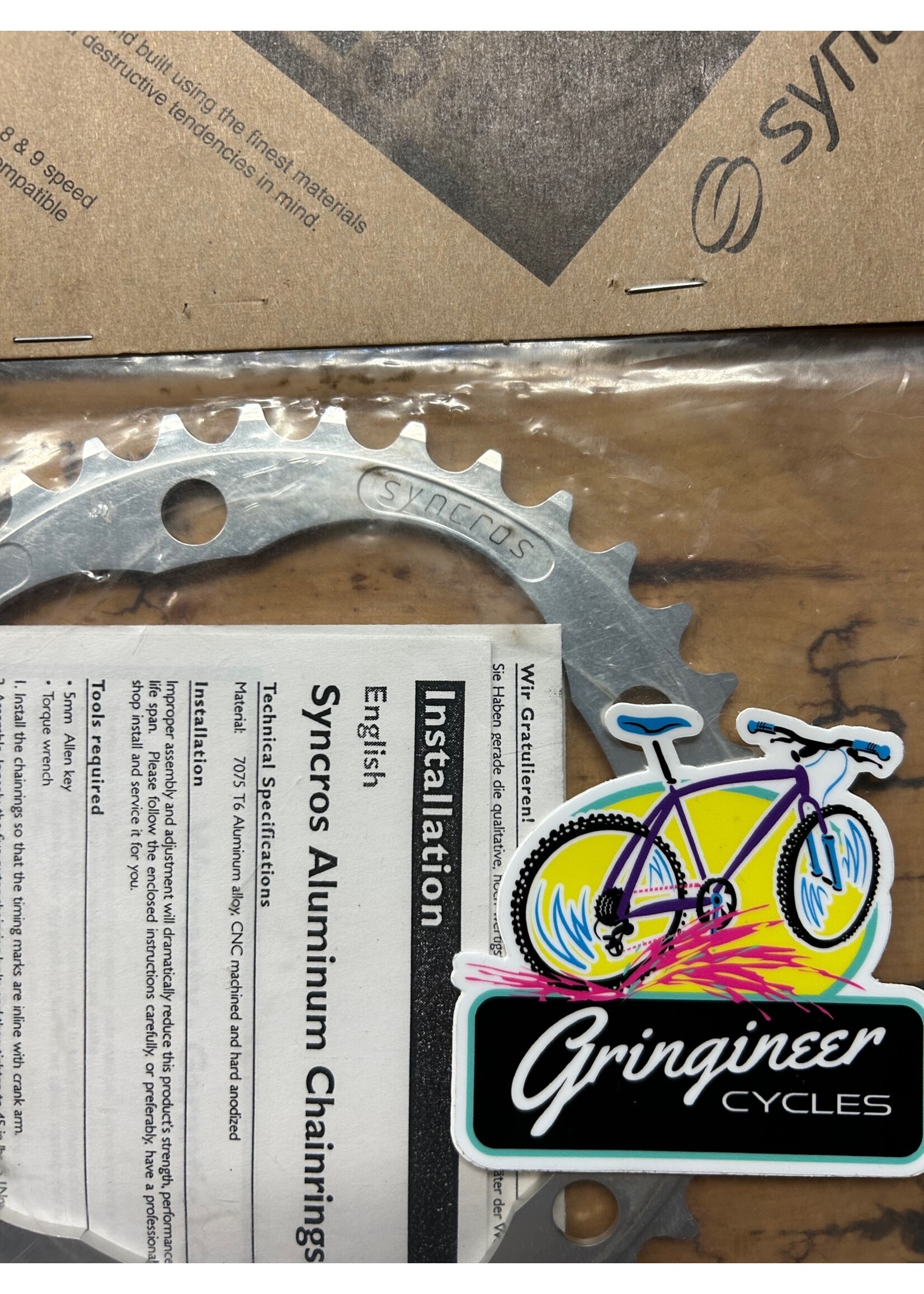 Syncros Syncros 39 Tooth 130 BCD Chainring NOS