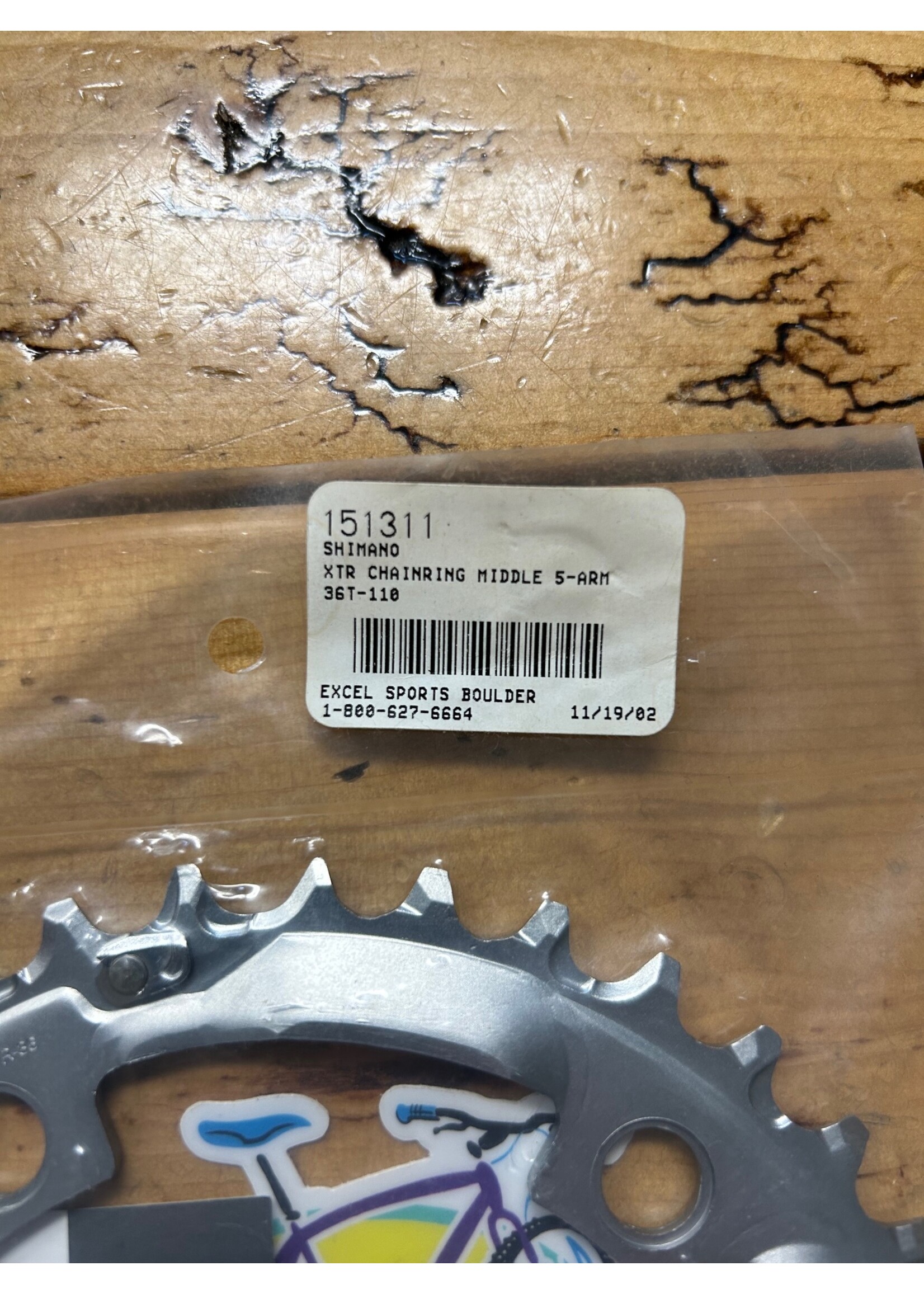 SHIMANO Shimano XTR 36 Tooth 110 BCD 8/9 Speed M9 R-36 Chainring NOS