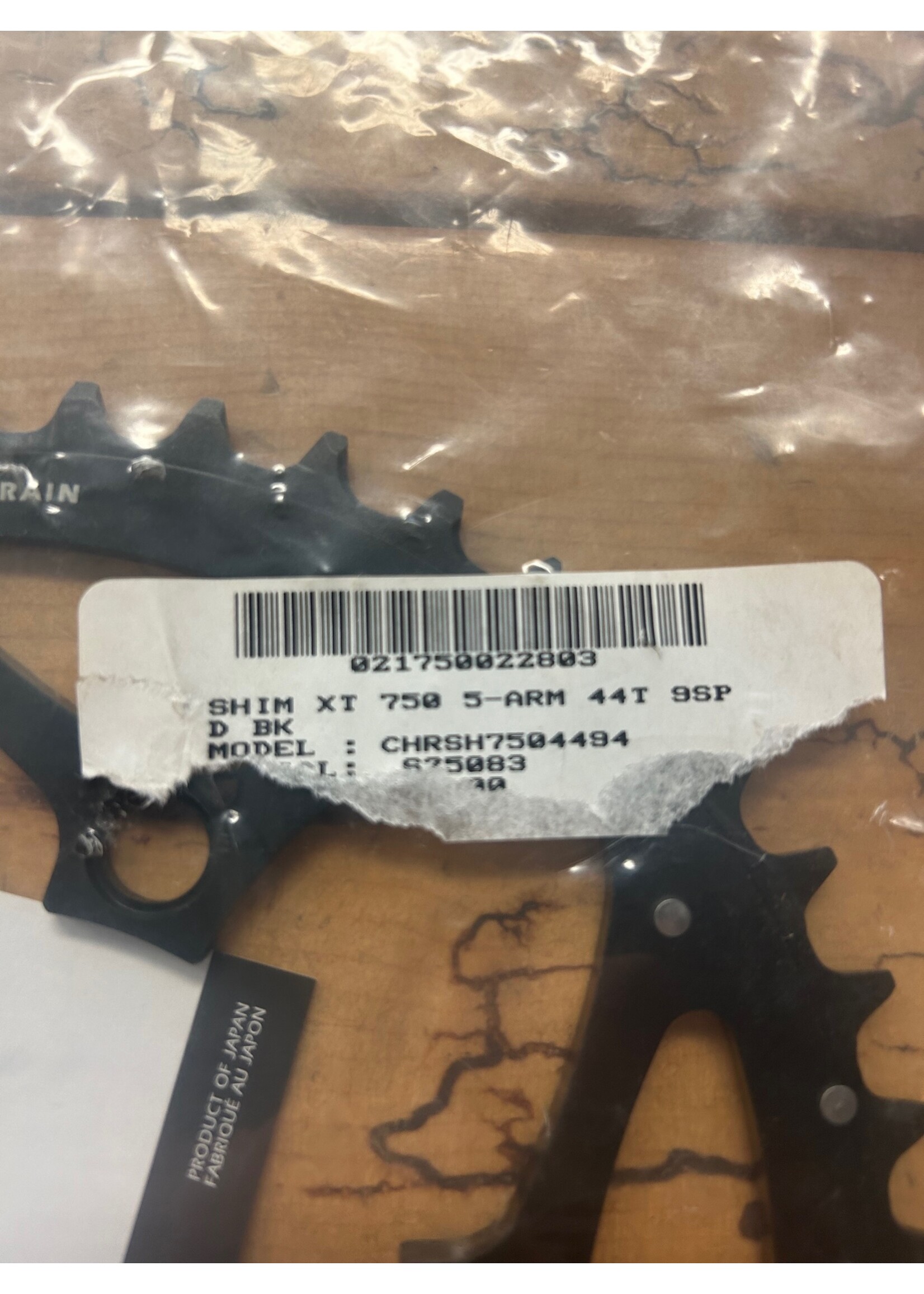 SHIMANO Shimano Deore XT M750 44 Tooth 9 Speed Chainring NOS