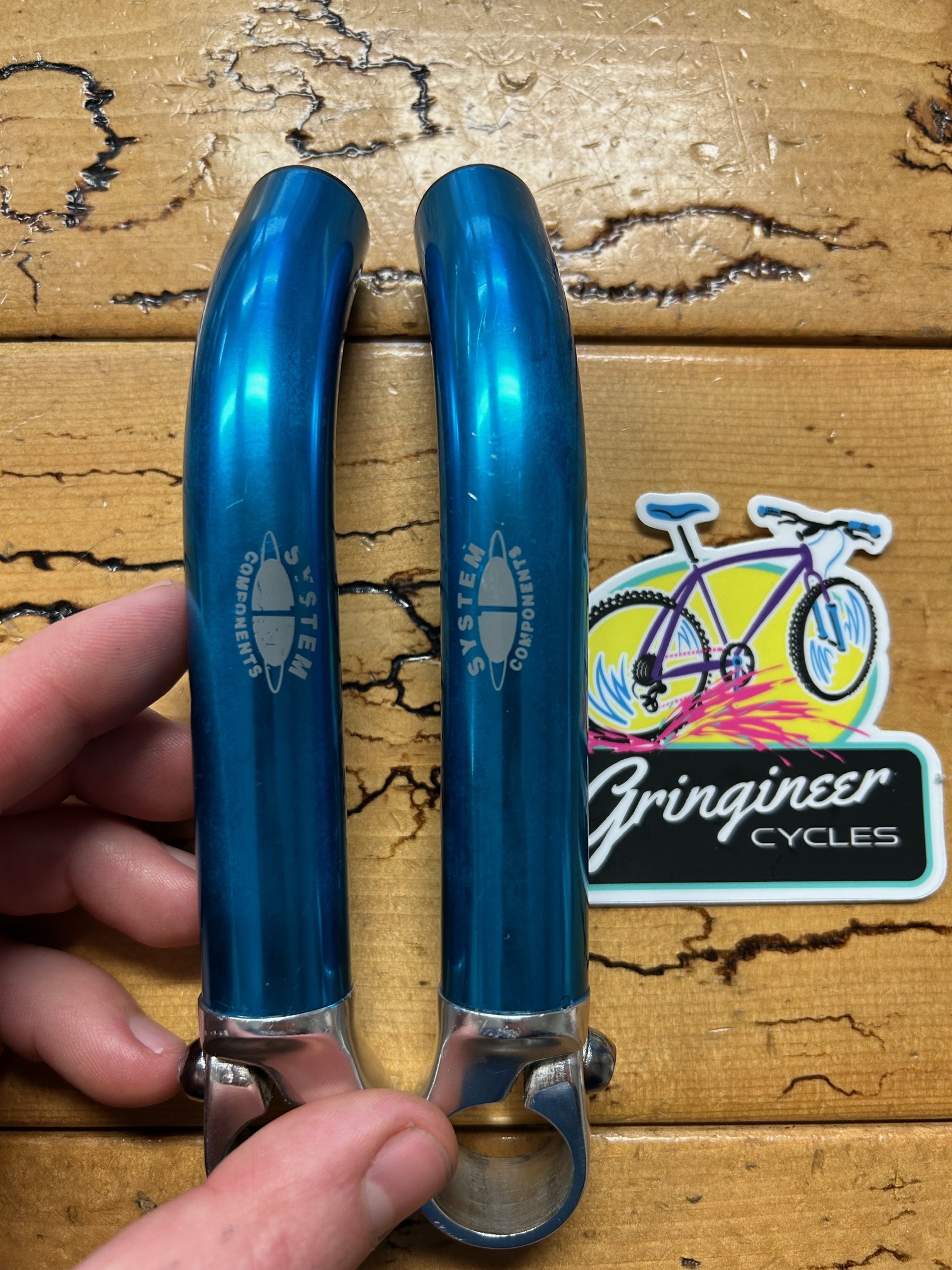 Trek System 1 Turquoise Bar Ends Gringineer Cycles