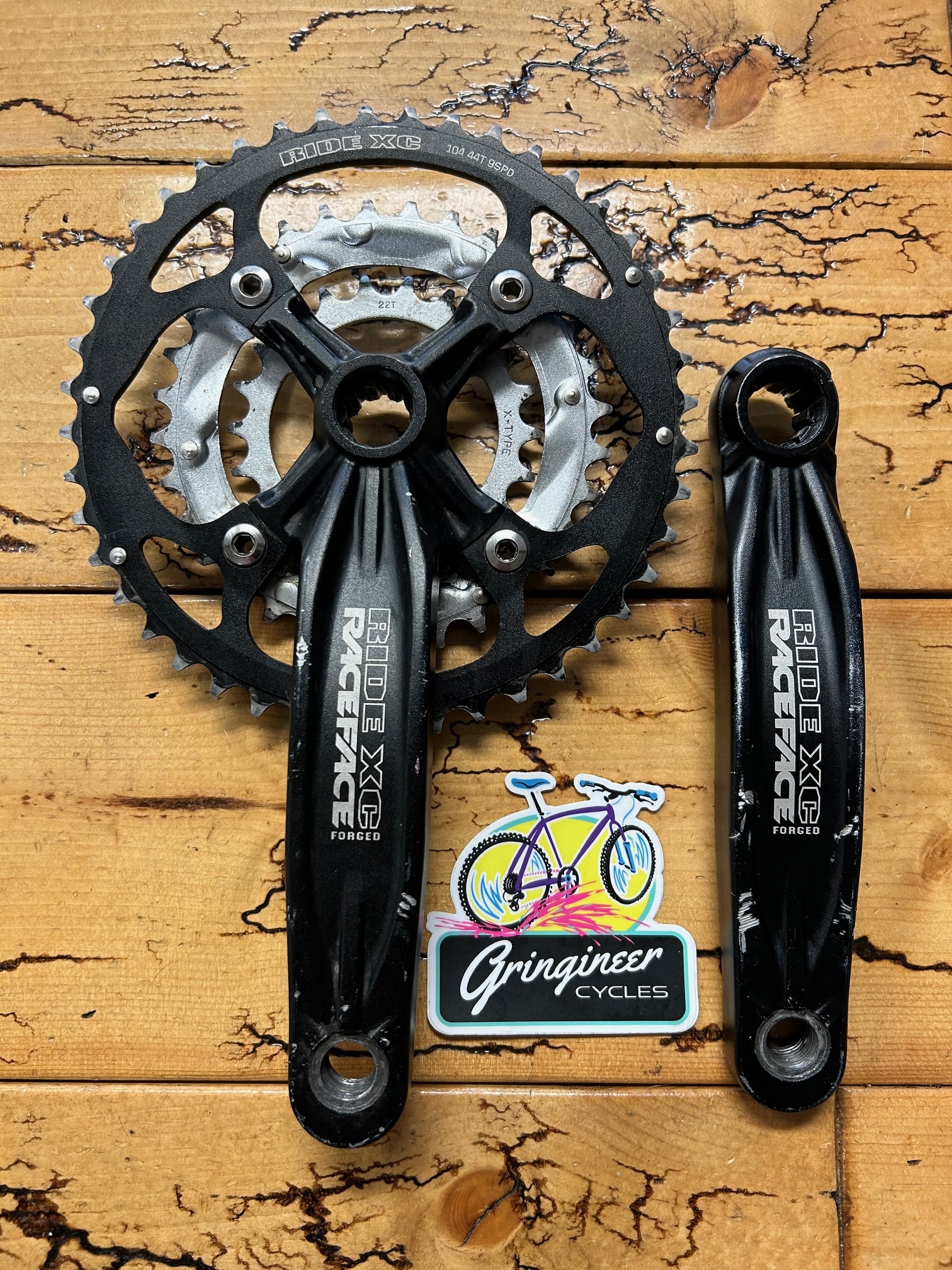 Raceface Forged Ride XC 44/32/22 170mm ISIS Crankset