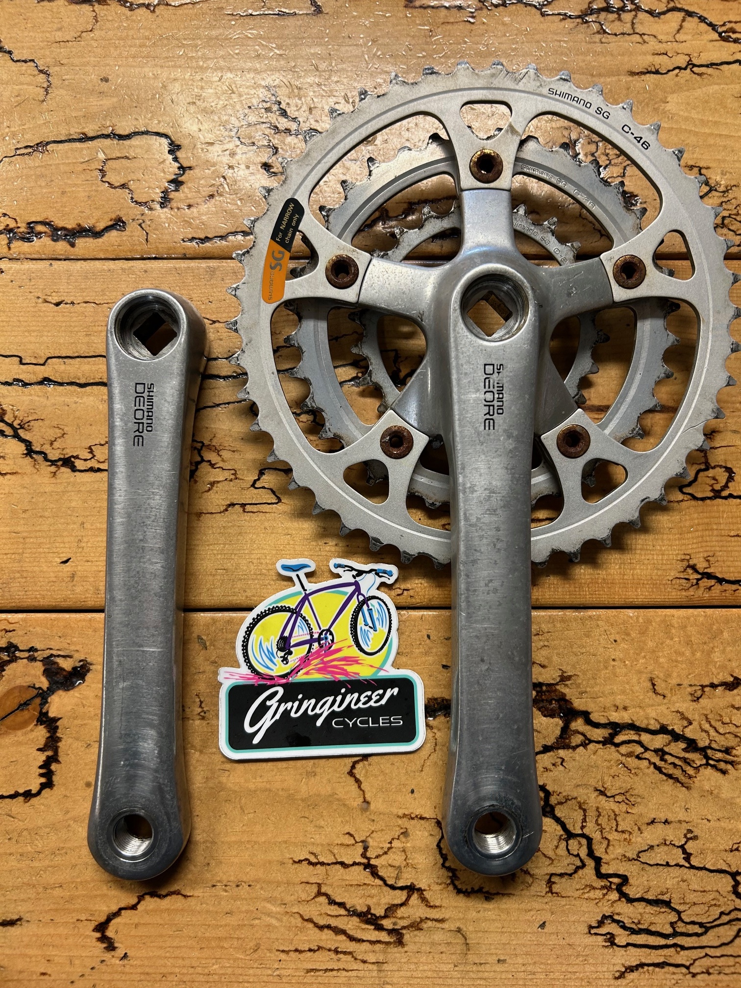 Shimano Deore FC-Mt60 46/36/24 175mm Crankset - Gringineer Shimano Deore FC-Mt60 46/36/24 175mm Crankset - Gringineer