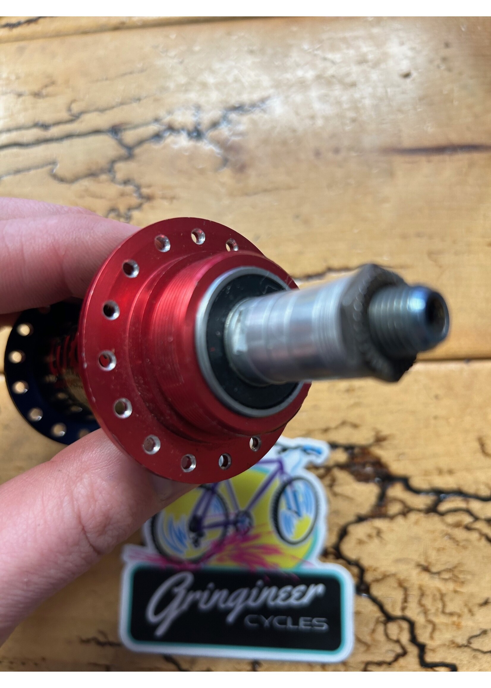 Wasatch Cycle Works Wasatch Cycle Works Red and Blue 32 Hole 135mm Rear Hub