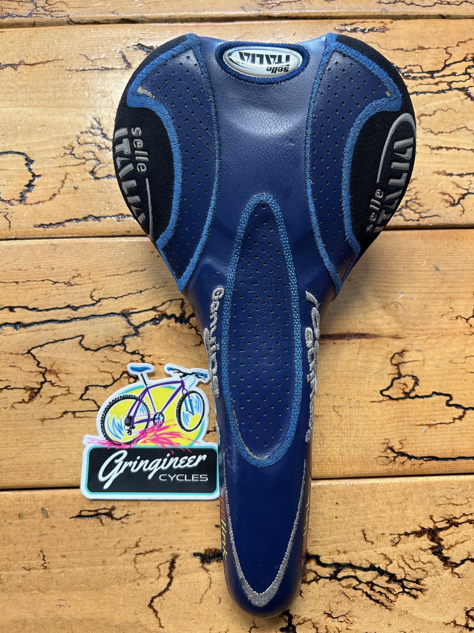 Selle Italia Prolink Blue Genuine Gel Saddle - Gringineer Cycles Selle Italia Prolink Blue Genuine Gel Saddle - Gringineer Cycles