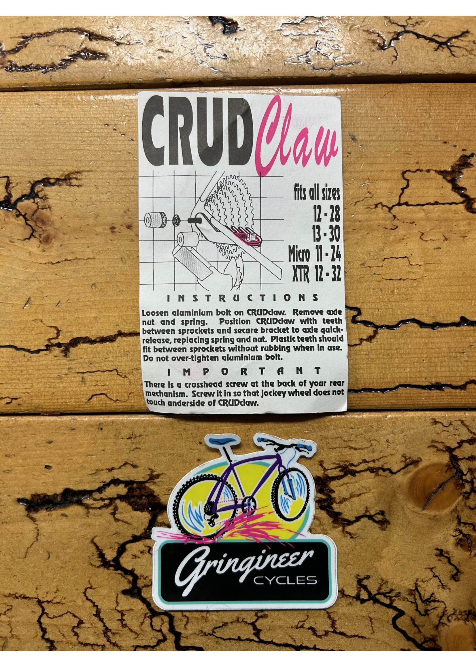 Crud Claw Crud Claw Purple 7 Speed Cassette Cleaner