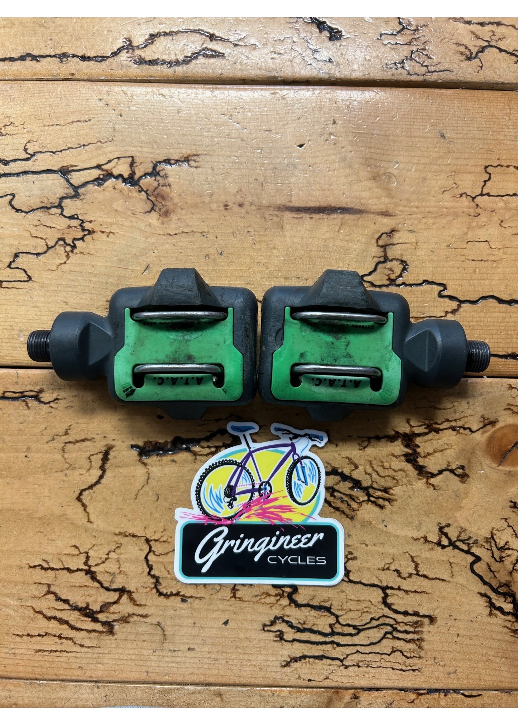 Time Time ATAC Green Pedals