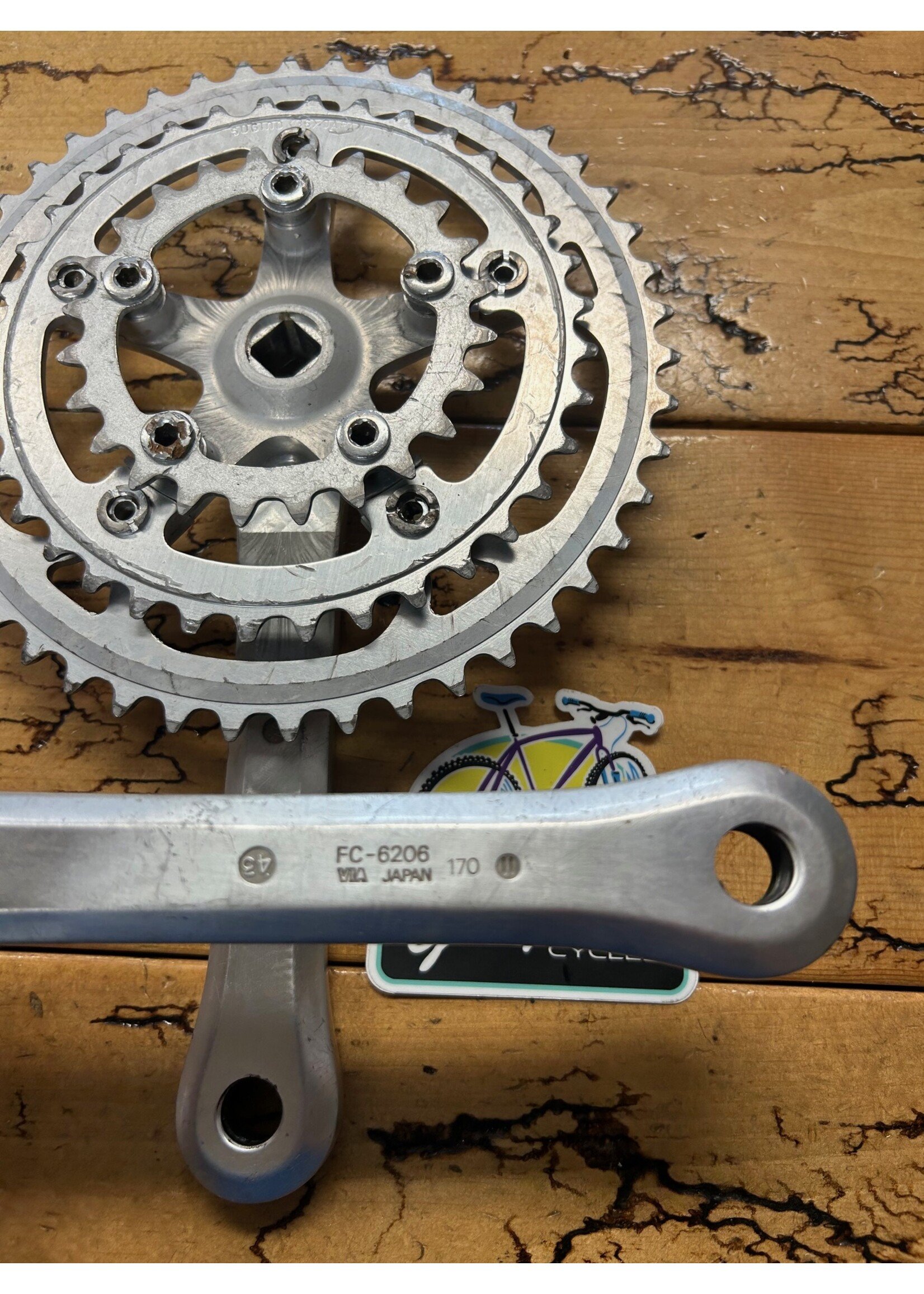 SHIMANO Shimano 600EX  M700 FC-6206 170mm 46/36/24 Crankset