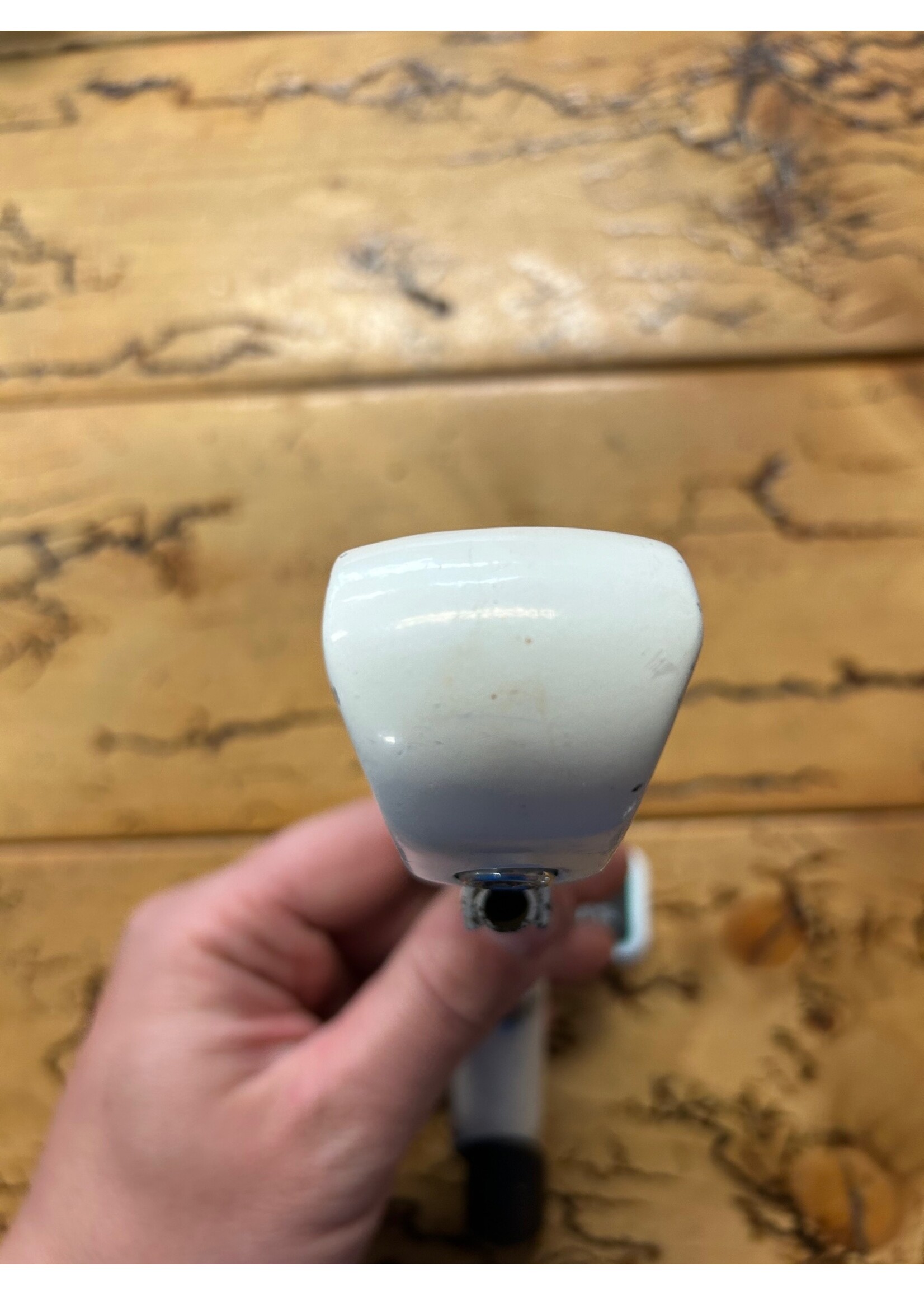 White 90mm 1 Inch Quill Stem With Roller