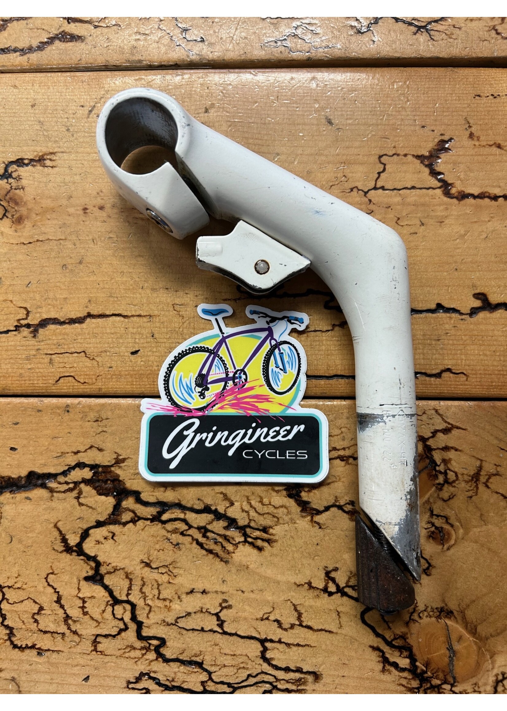 White 90mm 1 Inch Quill Stem With Roller