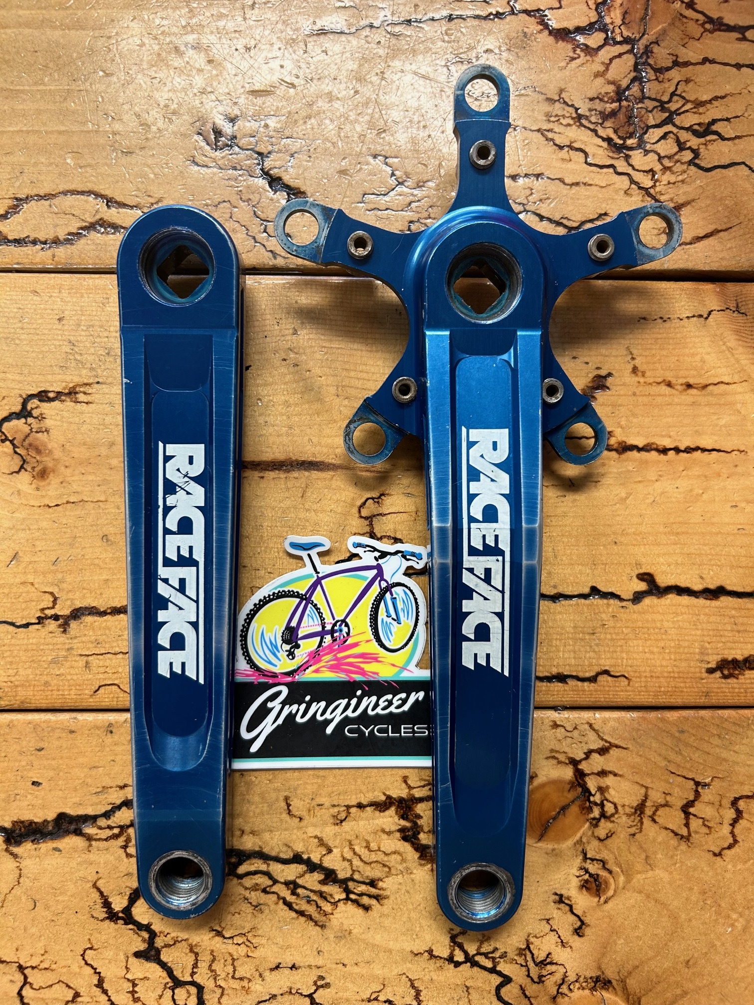 RACEFACE レースフェイス TURBINE LP COMPACT クランク Vintage Race Face Forged Turbine LP BMX Racing Crank Arms