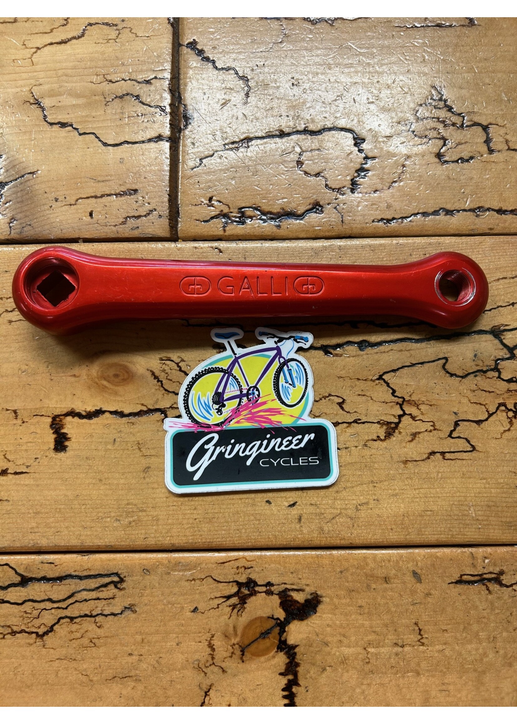 Galli Galli Red Anodized 170mm Left Crankarm