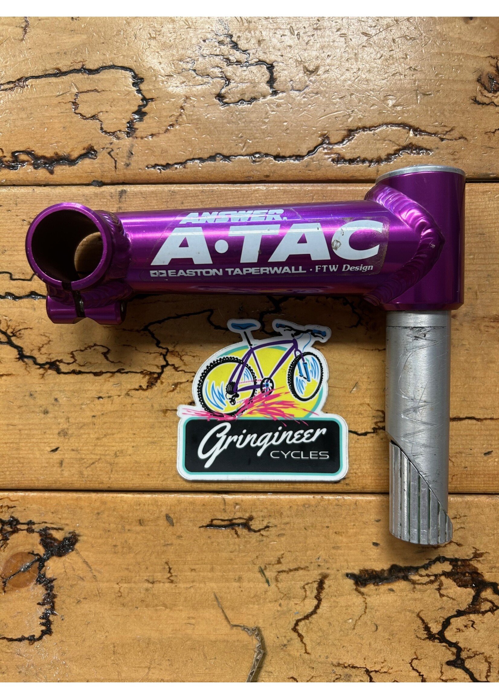 Answer Answer Atac Easton Taperwall Purple 135mm 1 1/8 Quill Stem