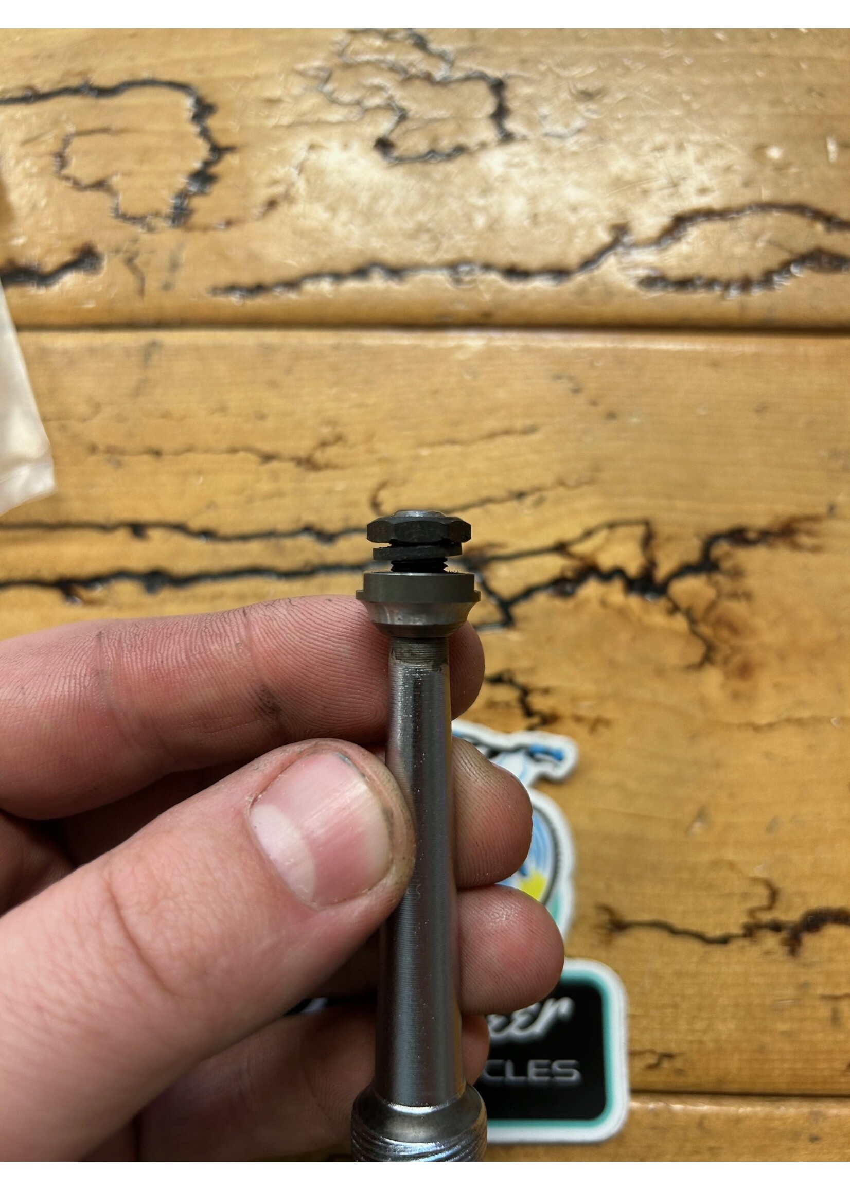 Campagnolo Campagnolo Record Left Pedal Axle With Cone, Washer, And Nut  NOS