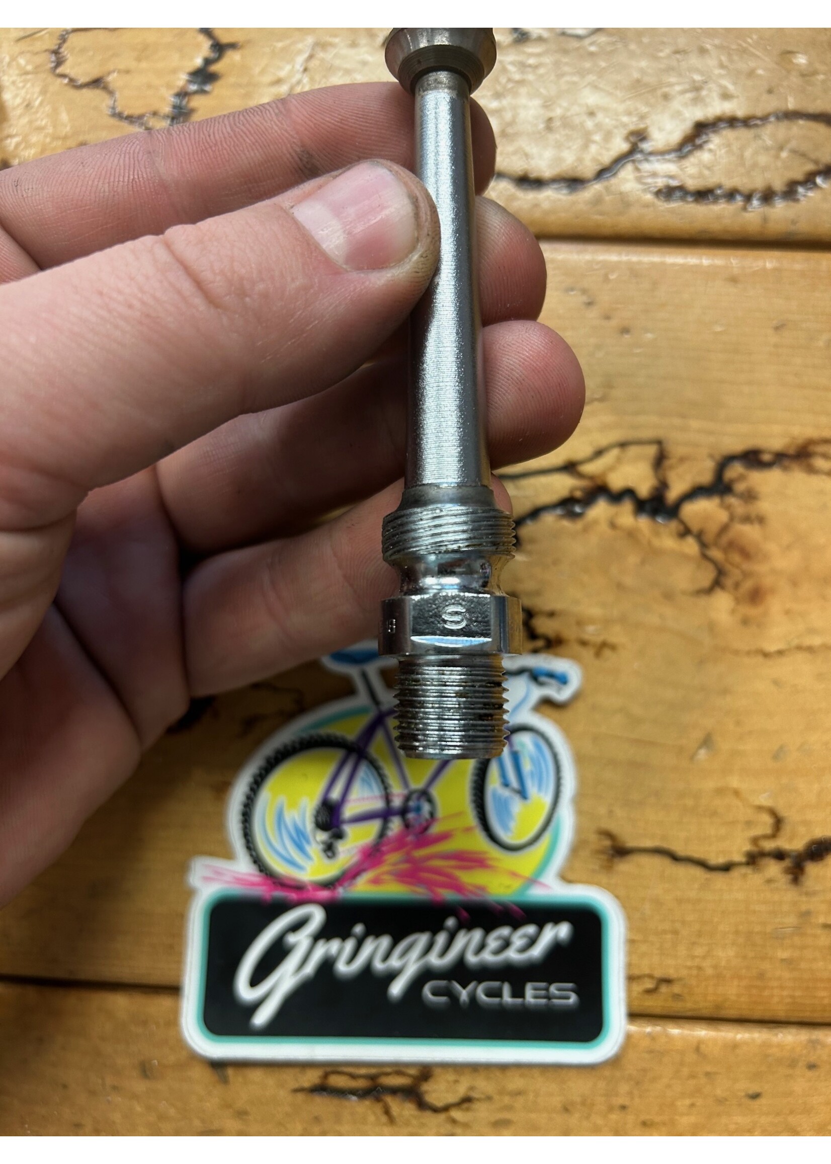 Campagnolo Campagnolo Record Left Pedal Axle With Cone, Washer, And Nut  NOS