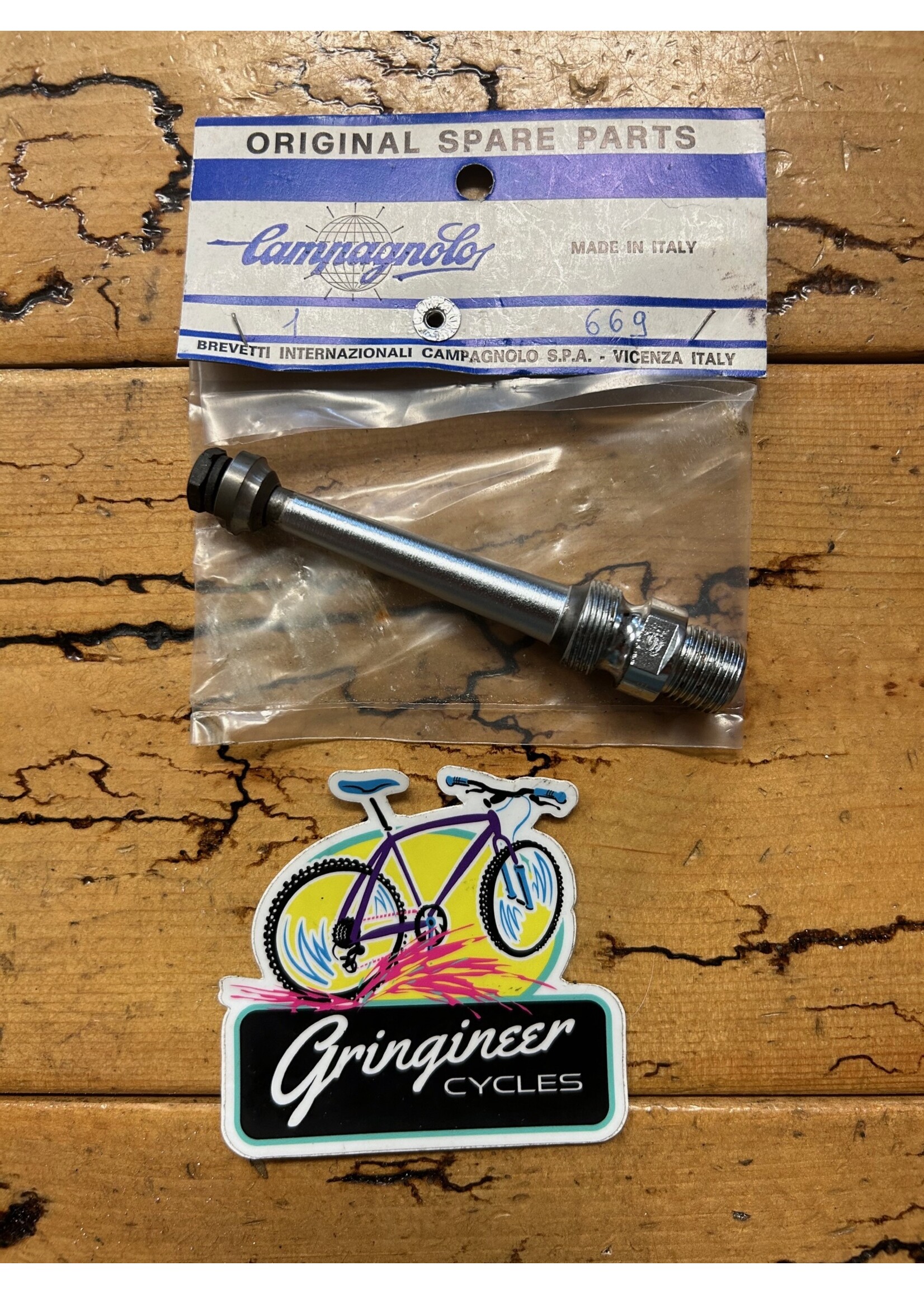 Campagnolo Campagnolo Record Left Pedal Axle With Cone, Washer, And Nut  NOS