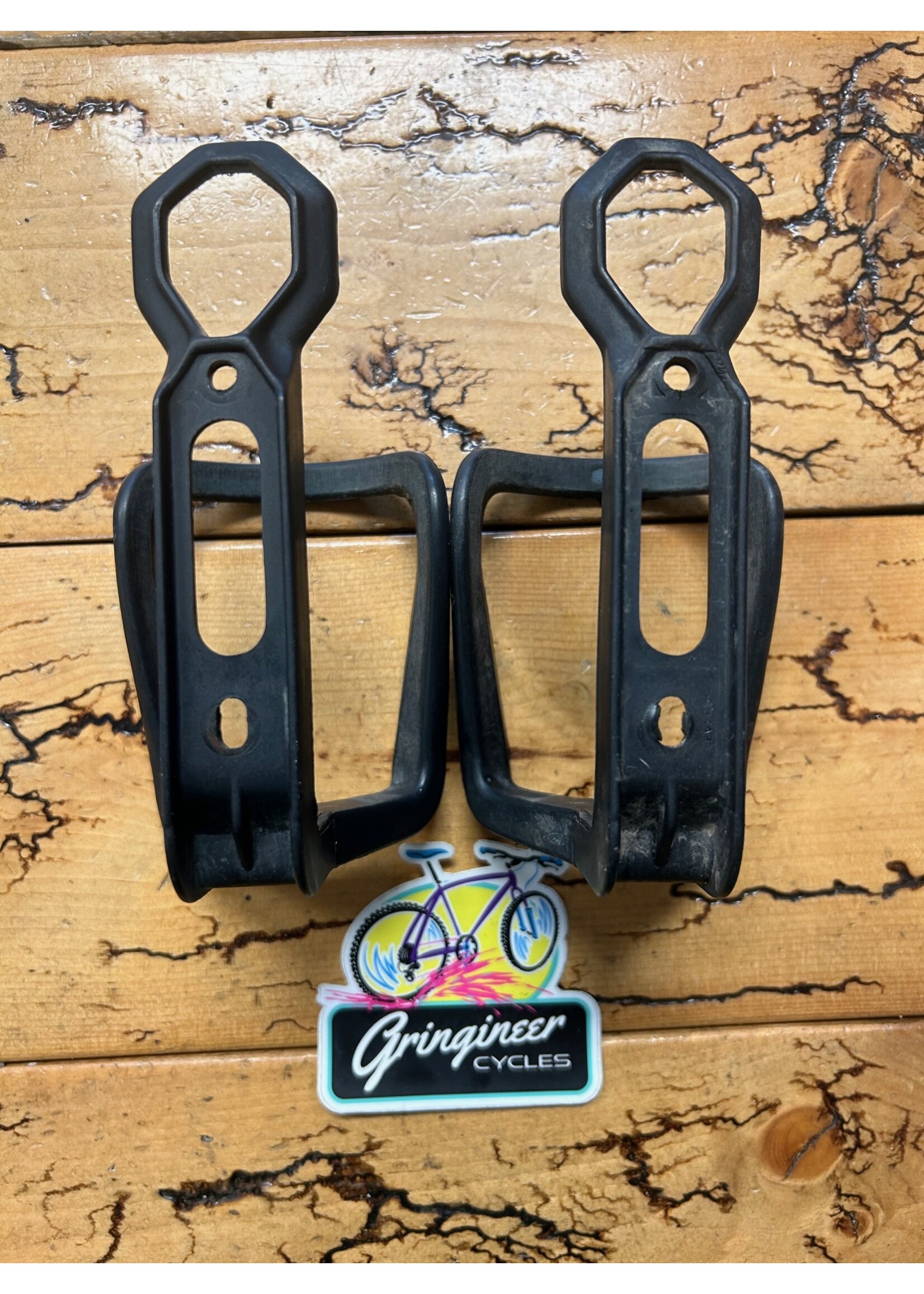 Specialized Specialized Black Vintage Plastic Water Bottle Cages Set Of 2